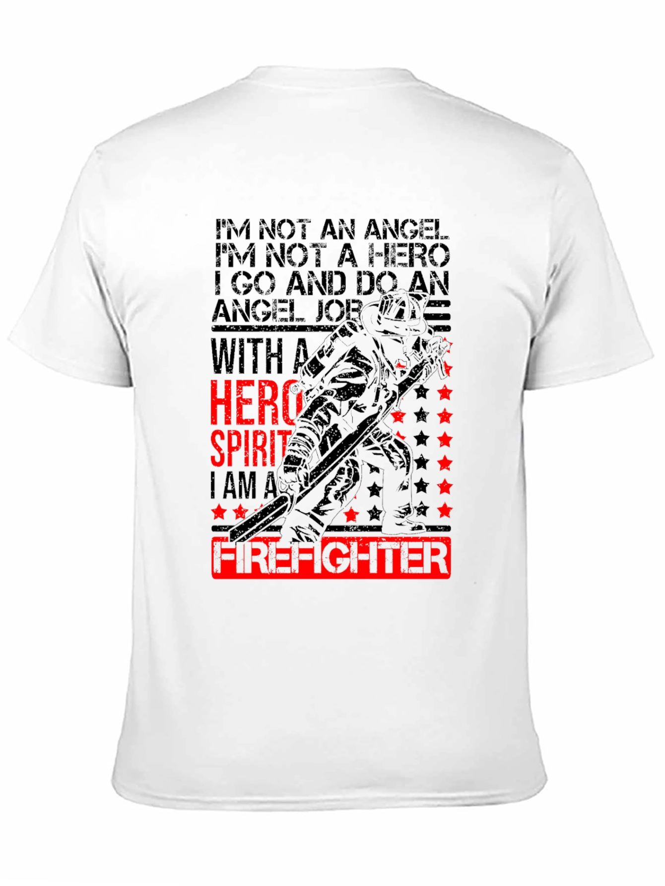 Firefighter Hero Spirit Graphic T-Shirt