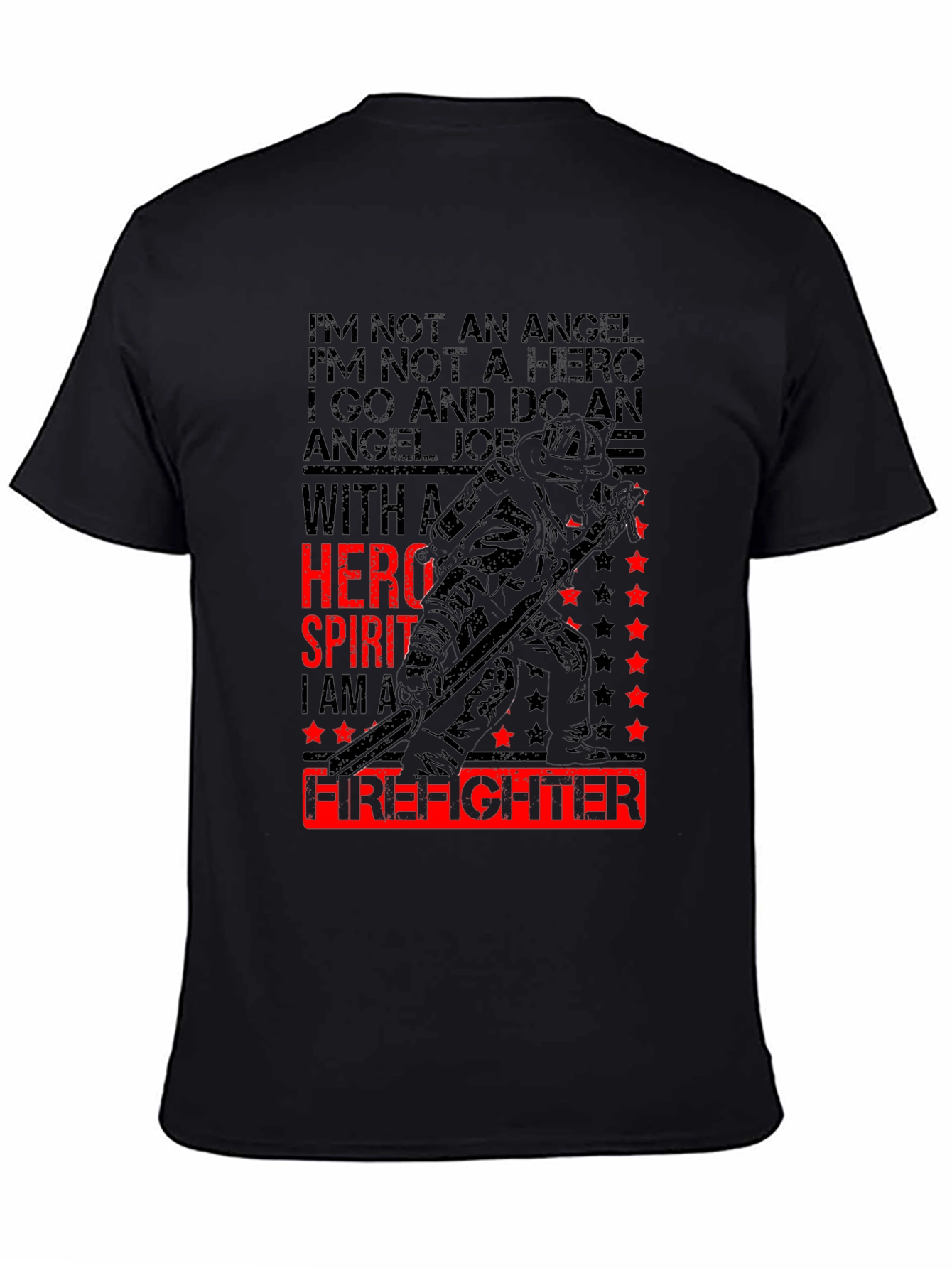 Firefighter Hero Spirit Graphic T-Shirt