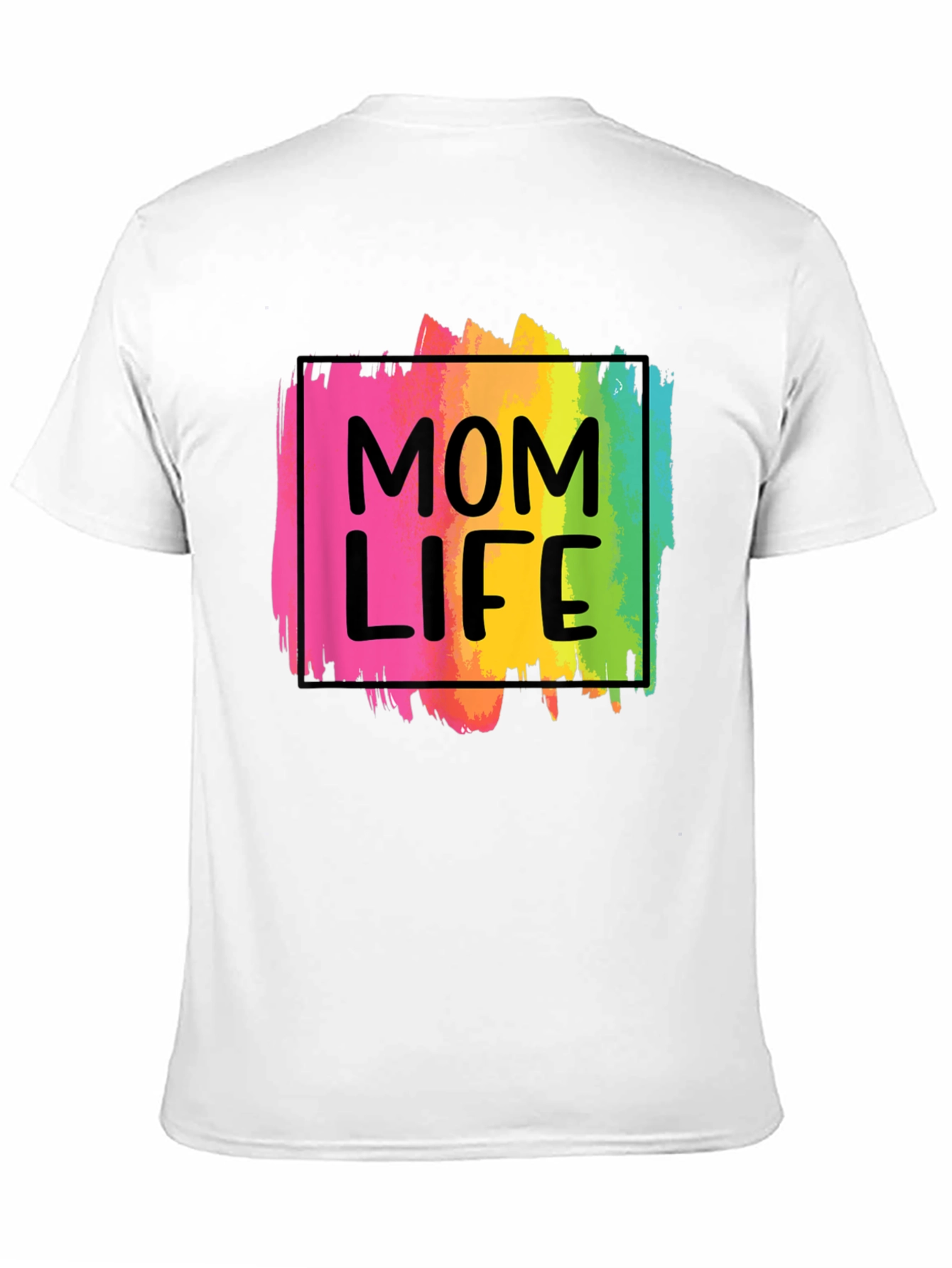 Mom Life Rainbow Graphic Tee