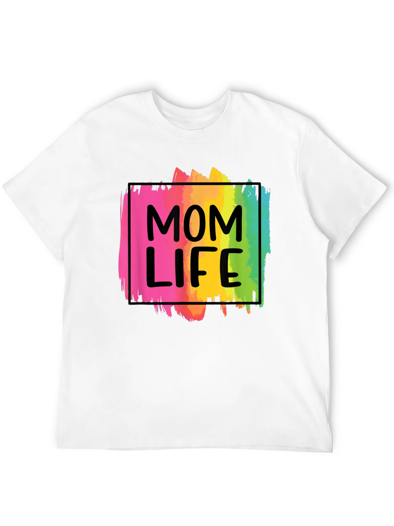 Mom Life Rainbow Graphic Tee