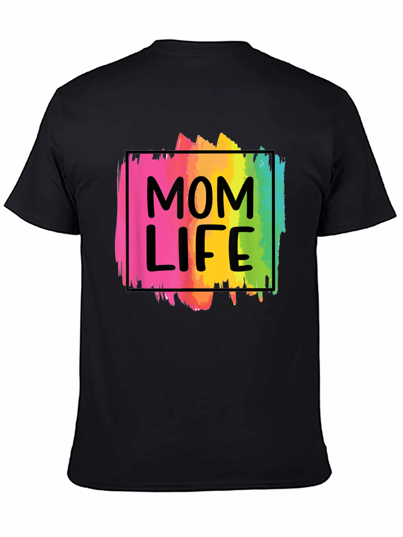 Mom Life Rainbow Graphic Tee