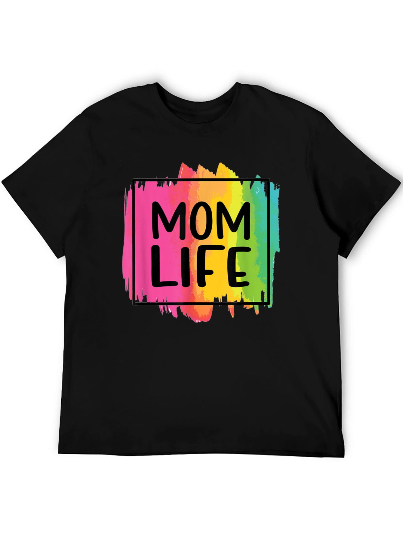 Mom Life Rainbow Graphic Tee