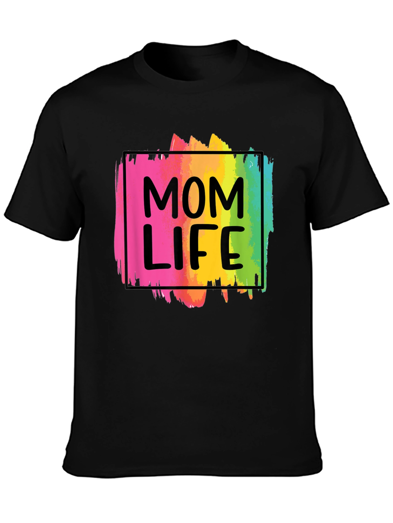 Mom Life Rainbow Graphic Tee