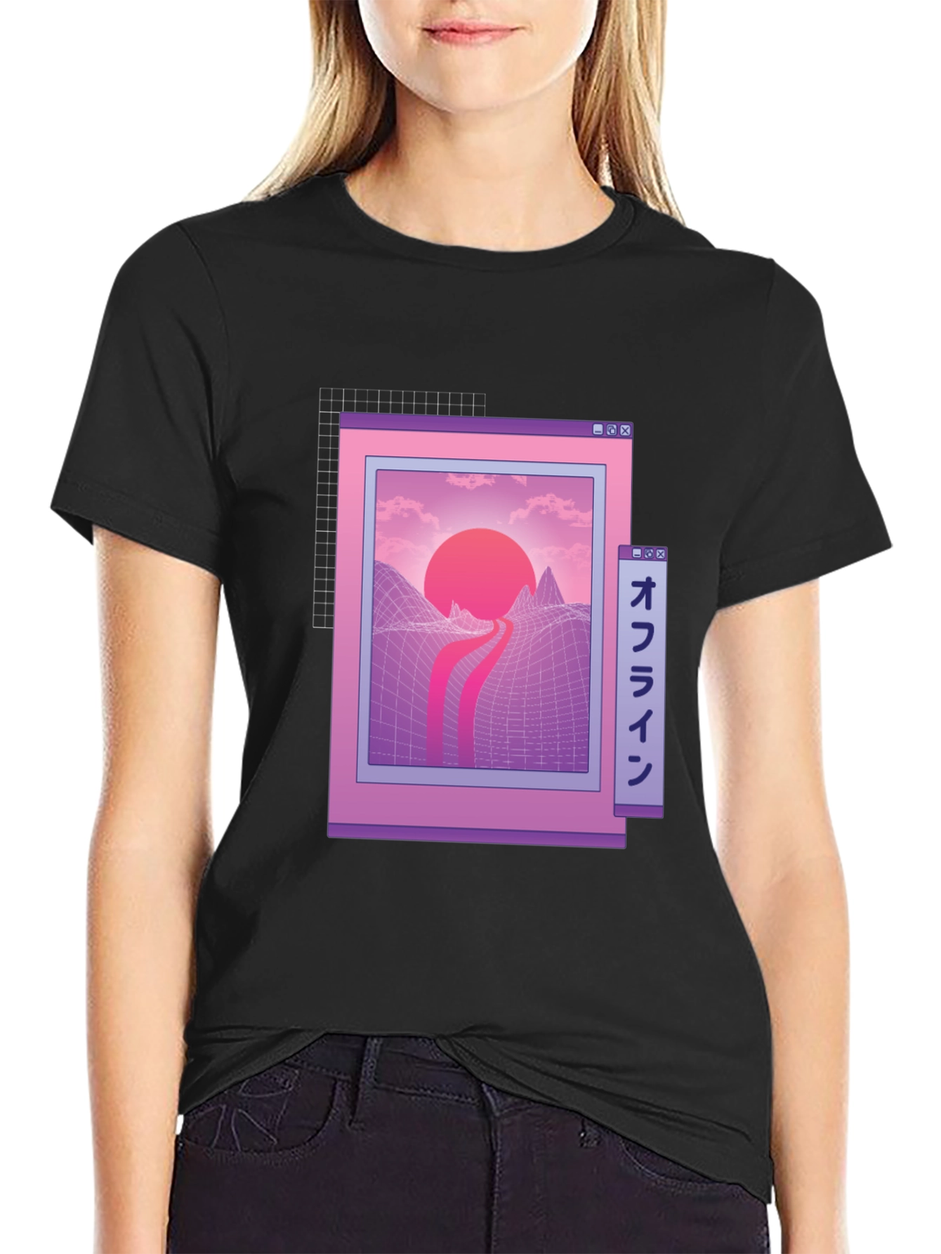 Aesthetic Vaporwave Sunset T-Shirt