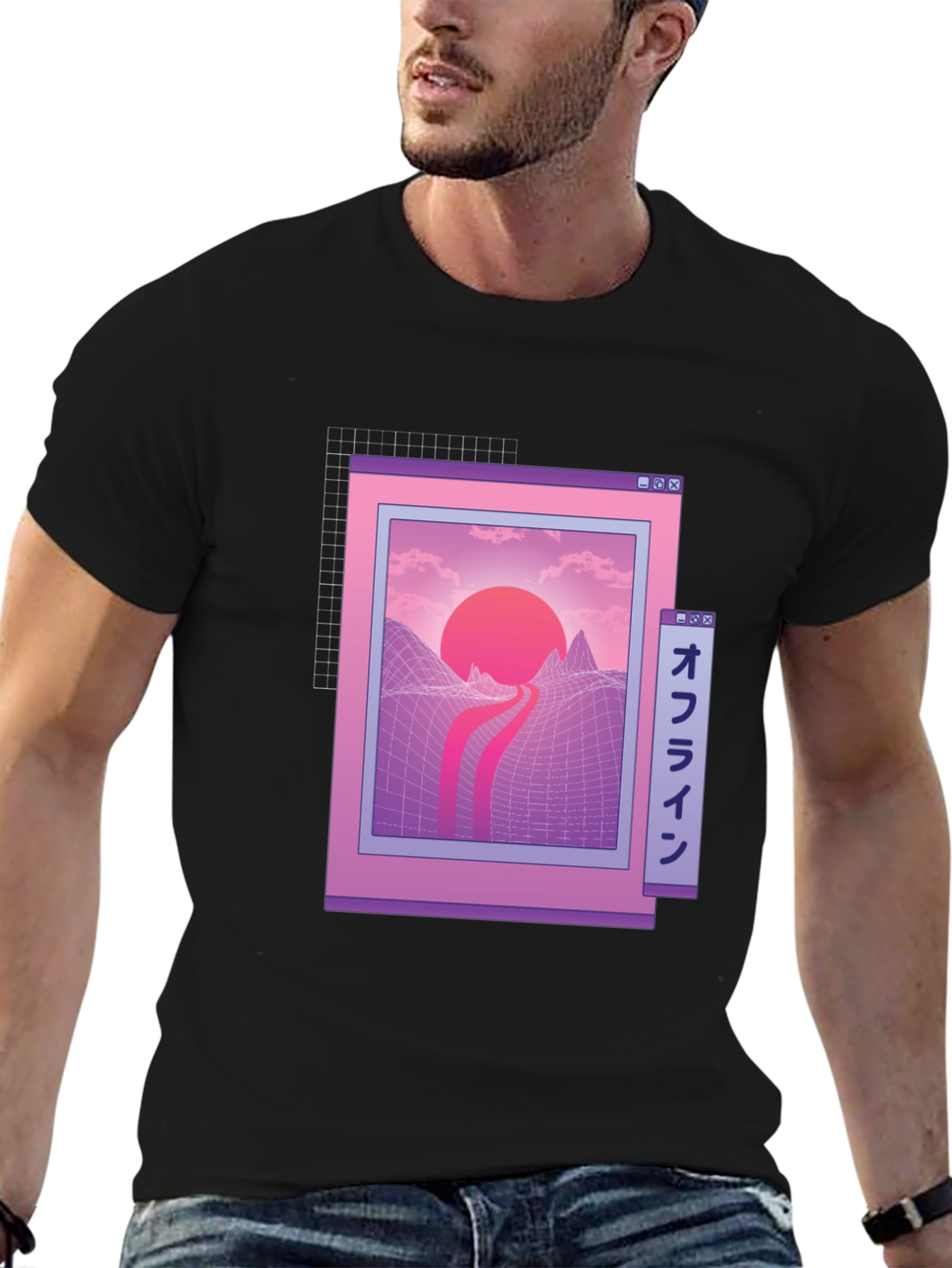 Aesthetic Vaporwave Sunset T-Shirt