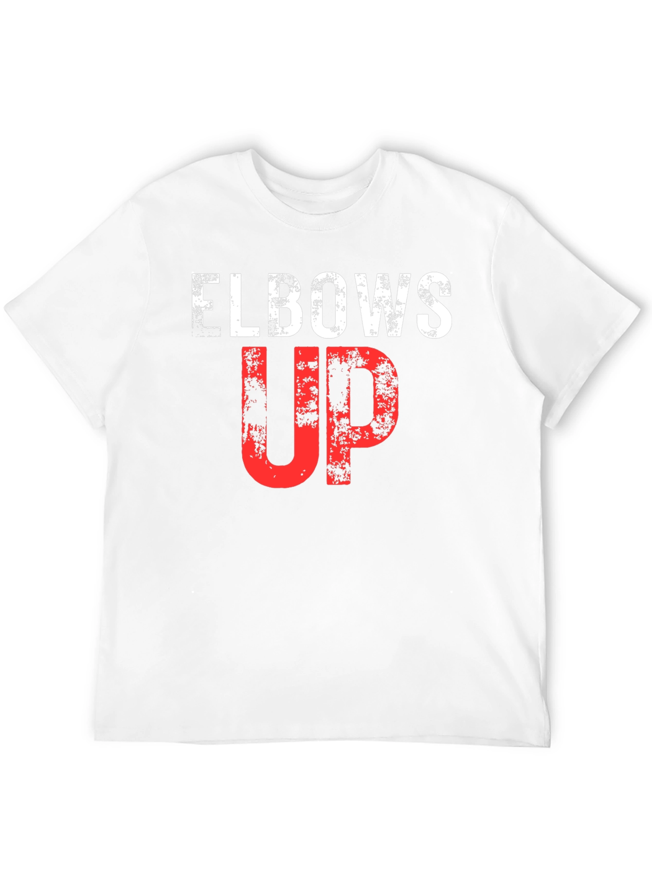 Elbows Up Graphic Print Tee - Athletic Style