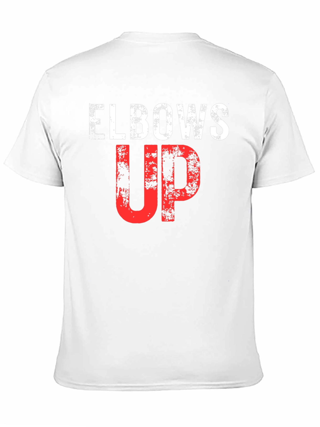 Elbows Up Graphic Print Tee - Athletic Style