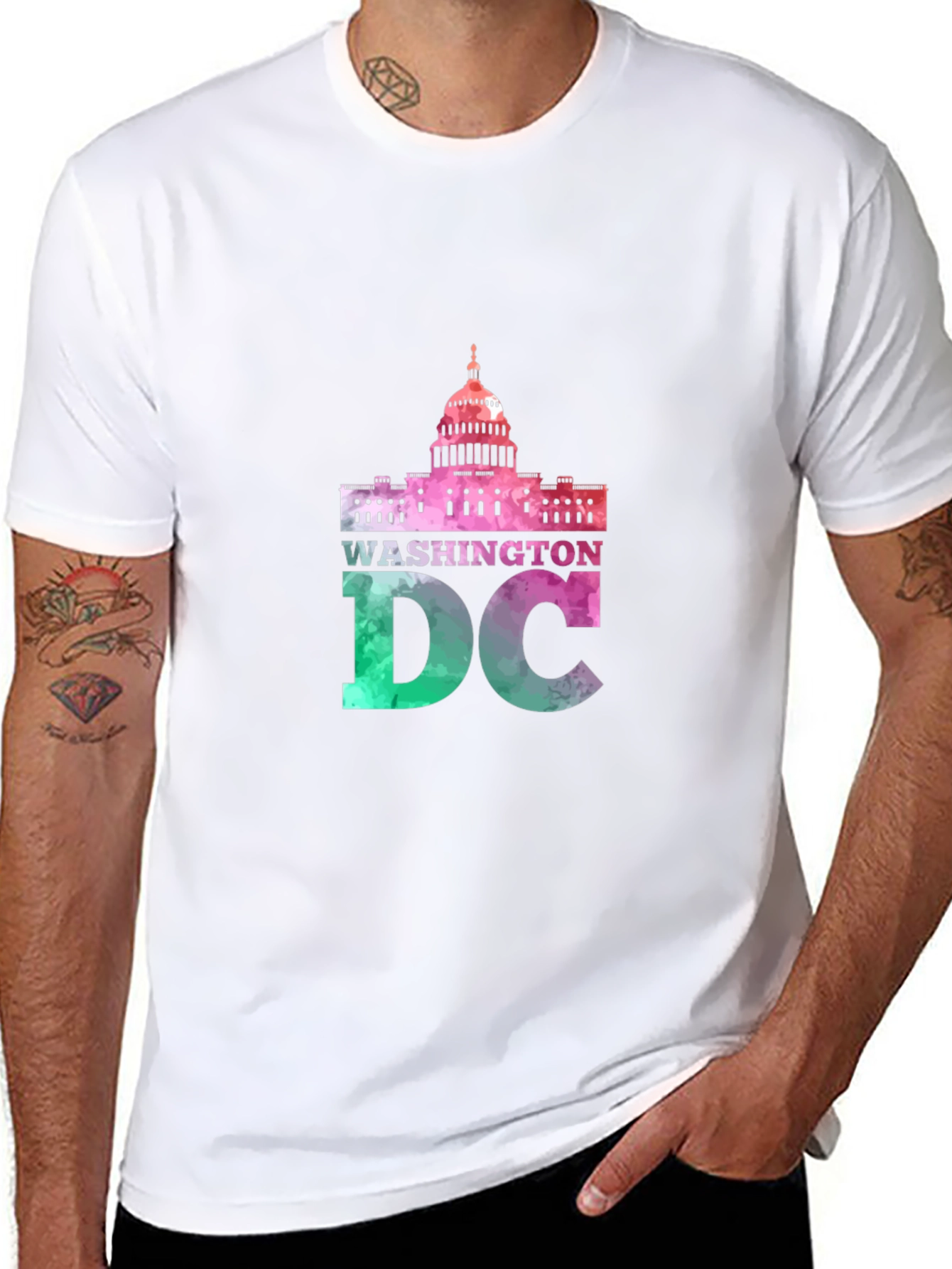 Washington DC Capitol Building Graphic T-Shirt