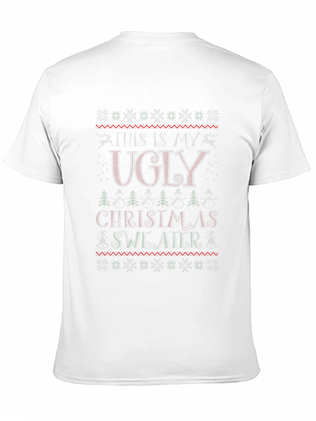 Ugly Christmas Sweater T-Shirt - Holiday Tee