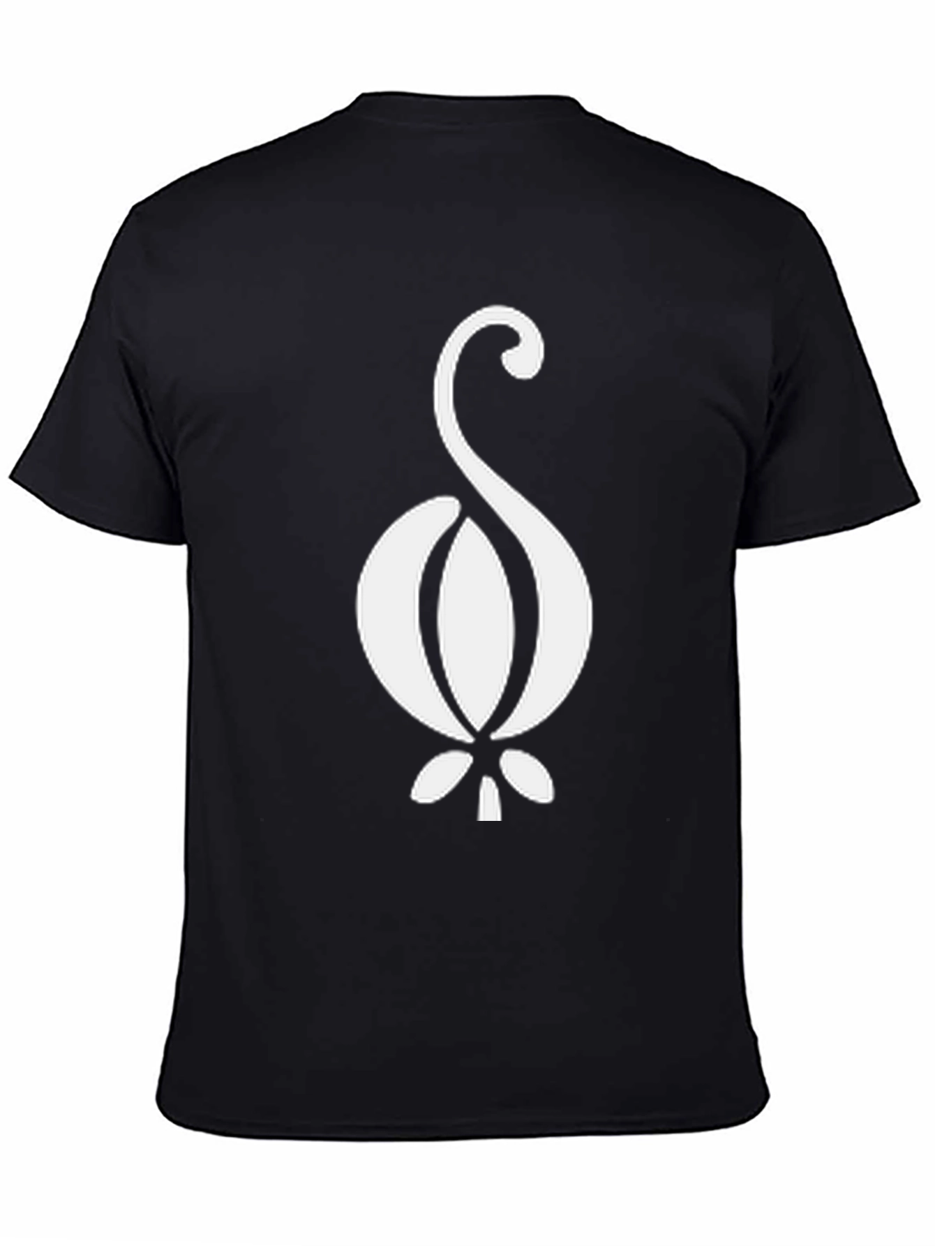 Symbol Graphic Print Black Cotton T-Shirt