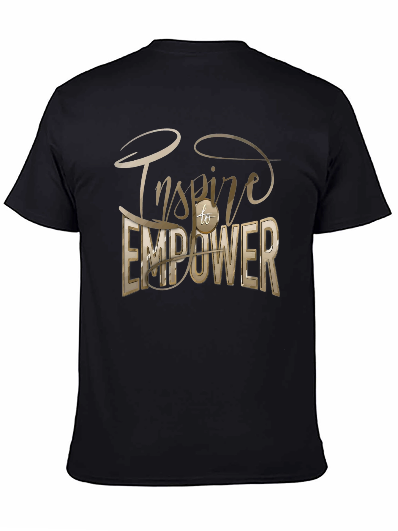 Inspire to Empower Graphic Tee - Unisex Black T-Shirt