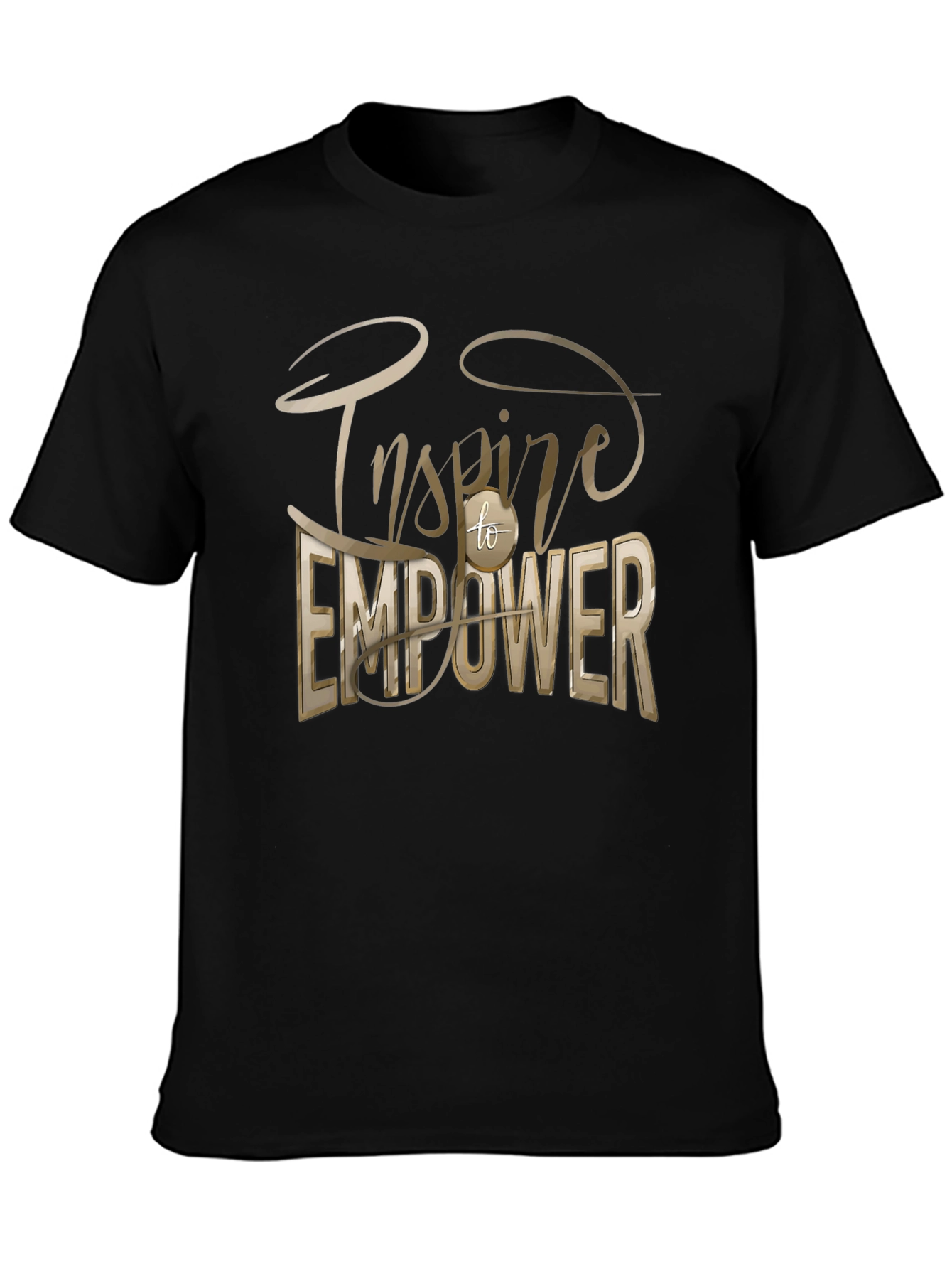 Inspire to Empower Graphic Tee - Unisex Black T-Shirt