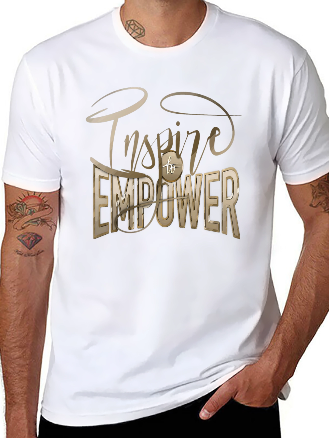 Inspire to Empower Graphic Tee - Unisex Black T-Shirt