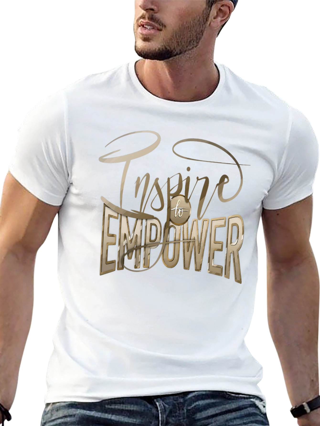 Inspire to Empower Graphic Tee - Unisex Black T-Shirt
