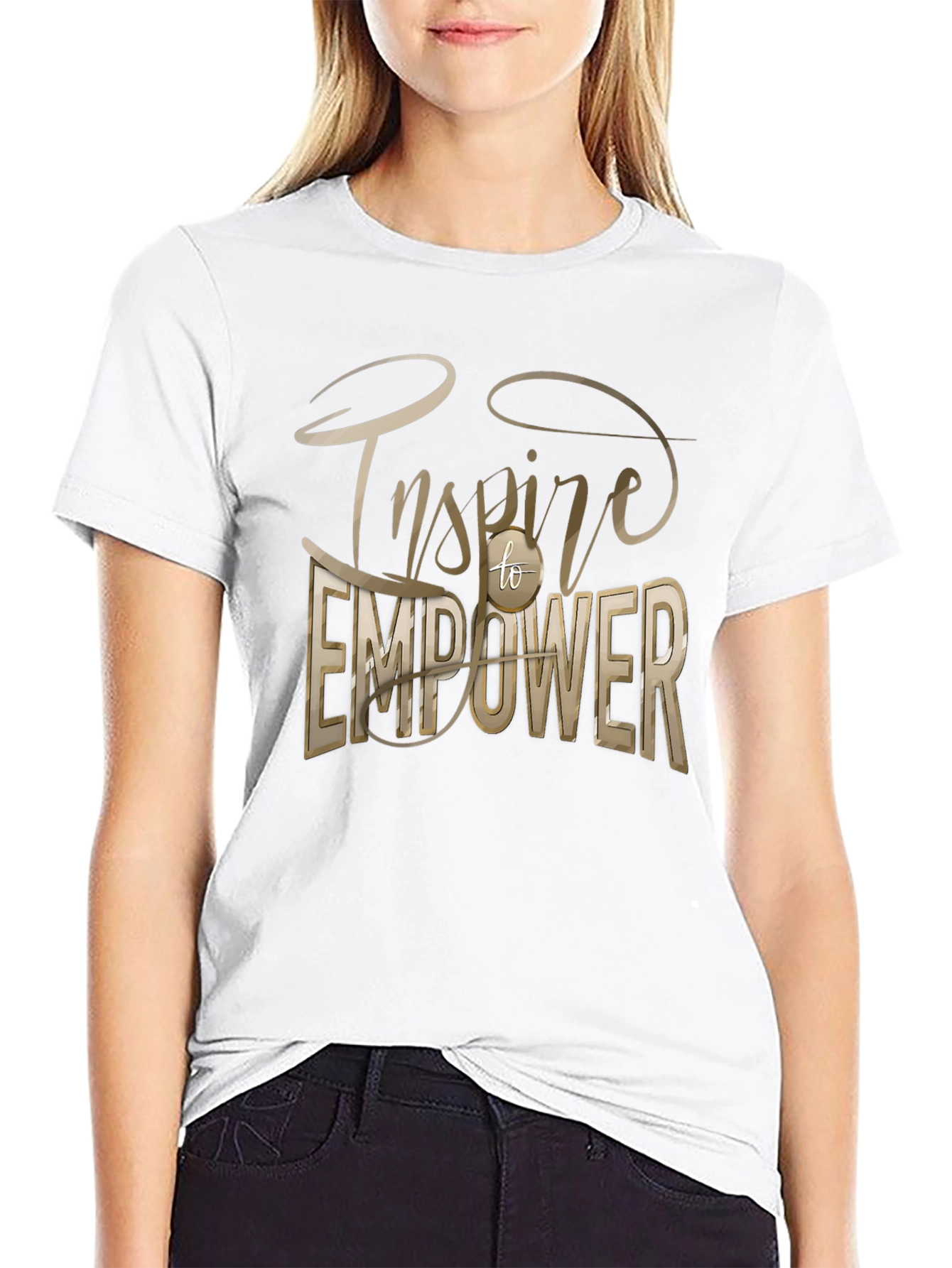 Inspire to Empower Graphic Tee - Unisex Black T-Shirt