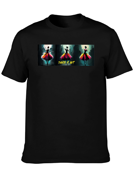 Dance is Art Graphic Tee - Black Unisex T-Shirt