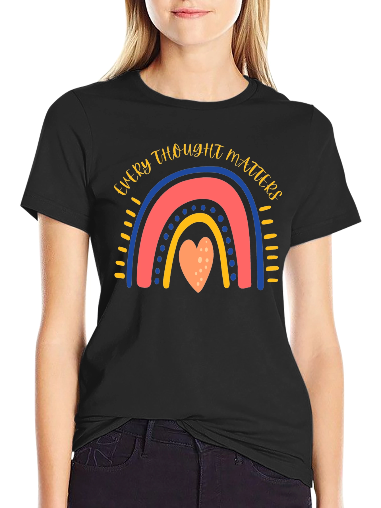 Every Thought Matters Rainbow Graphic Tee
