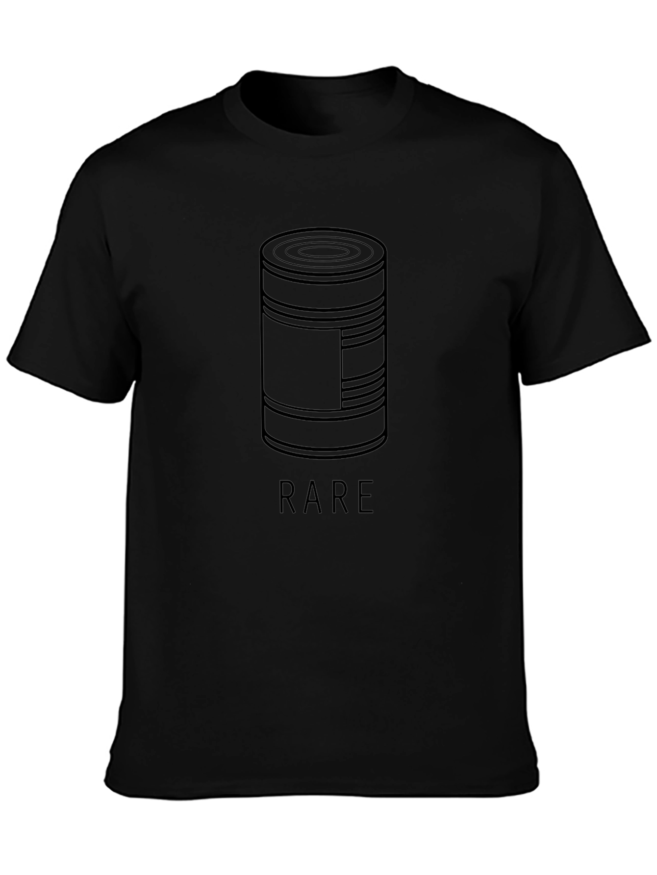 Rare Can Graphic Tee - Mens Black T-Shirt