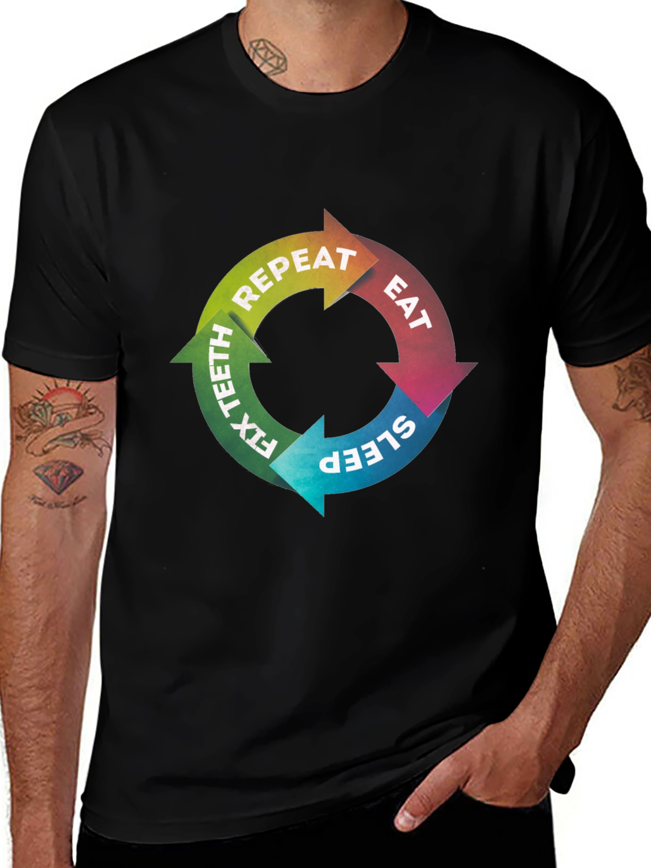 Eat Sleep Fix Teeth Repeat T-Shirt