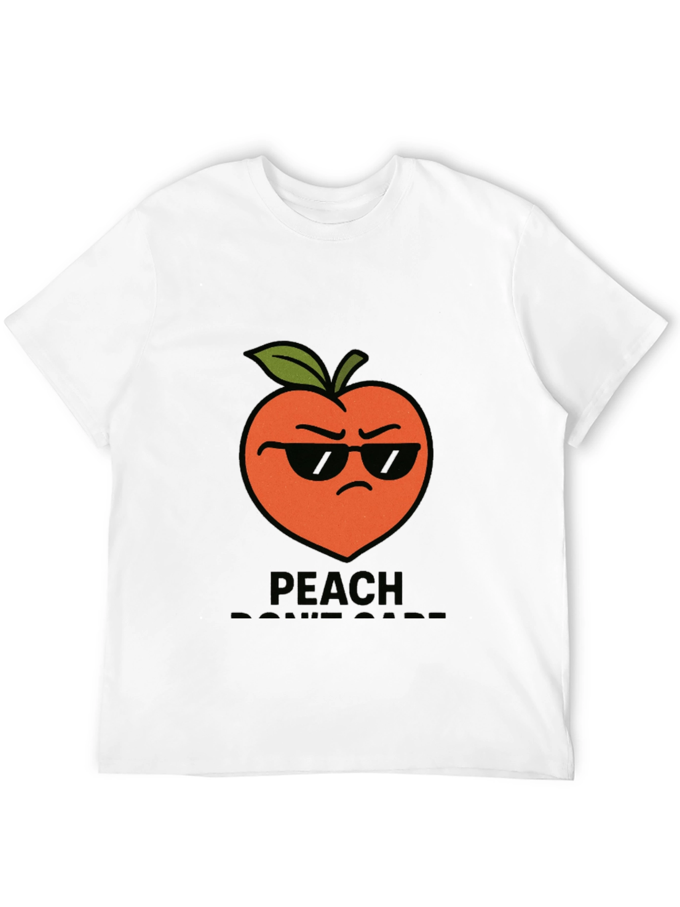 Cool Peach Graphic T-Shirt - Peach Dont Care!