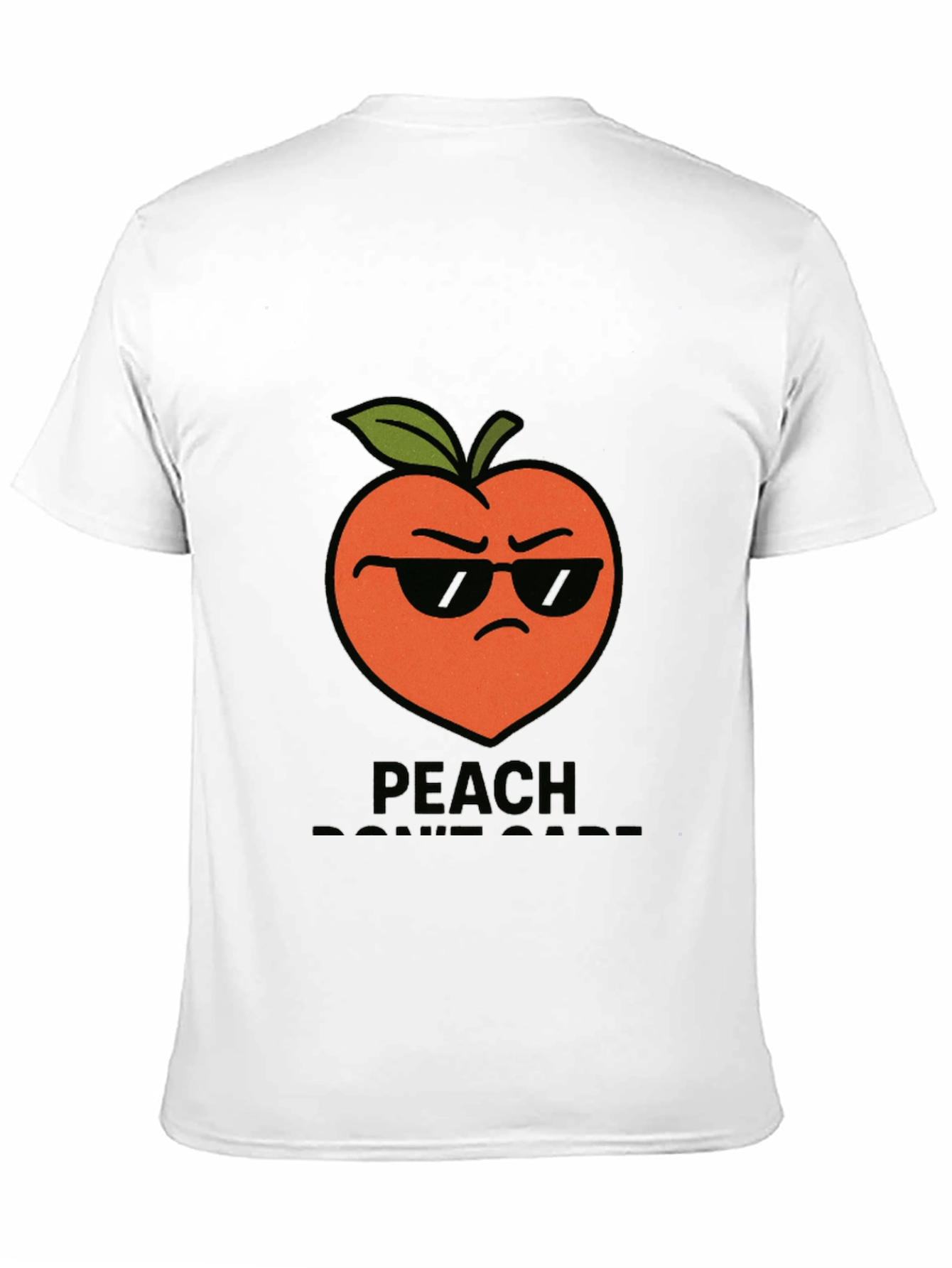 Cool Peach Graphic T-Shirt - Peach Dont Care!