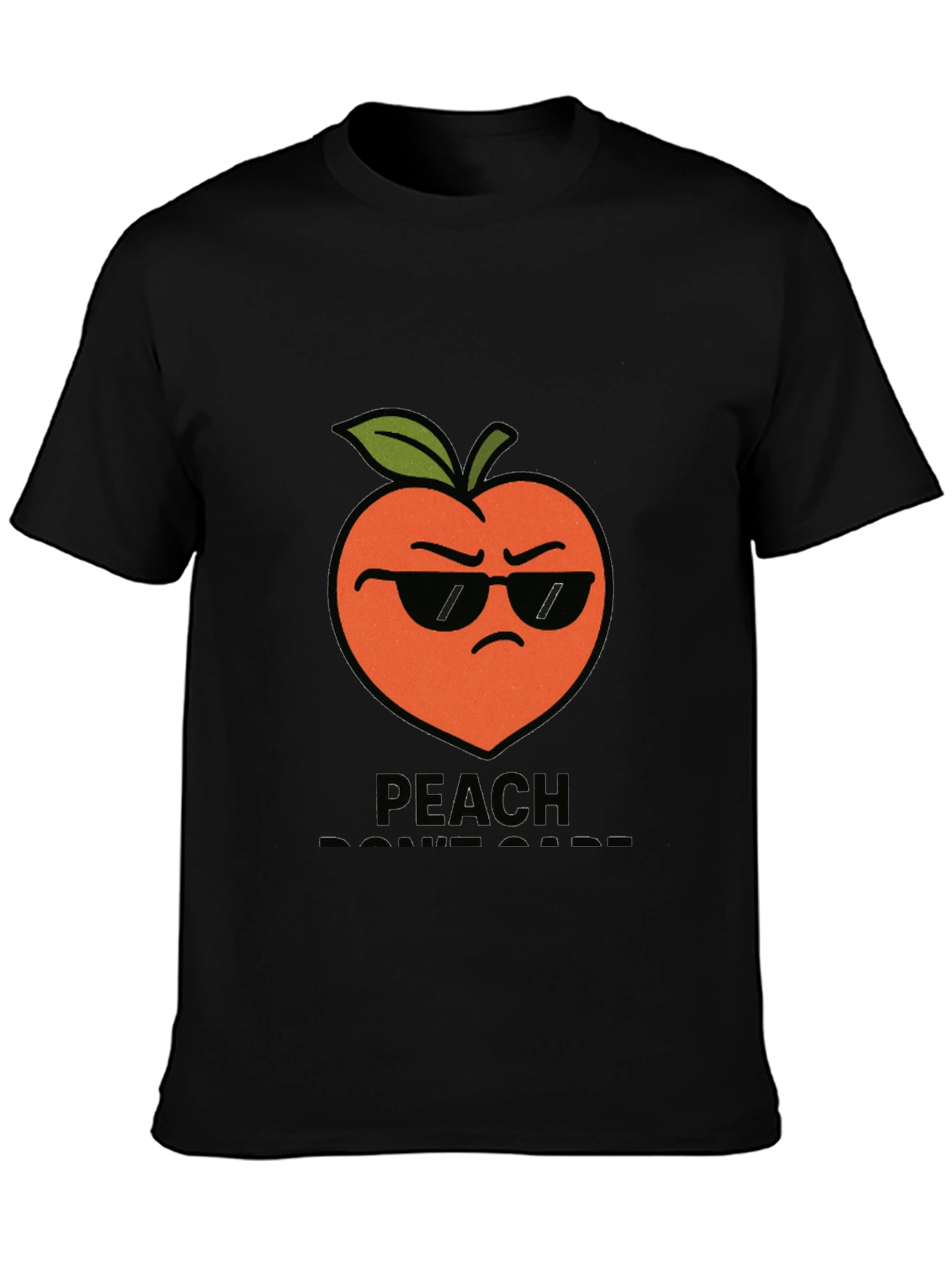 Cool Peach Graphic T-Shirt - Peach Dont Care!