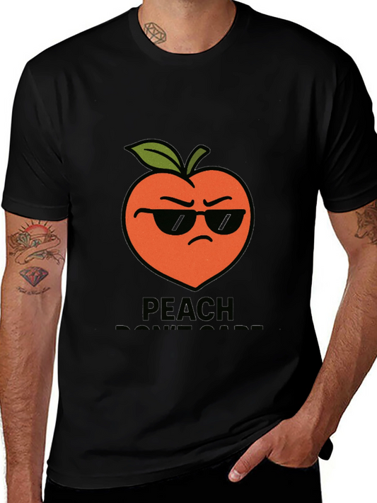Cool Peach Graphic T-Shirt - Peach Dont Care!