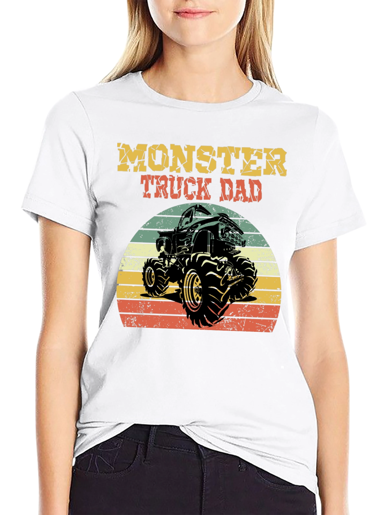 Monster Truck Dad Graphic T-Shirt