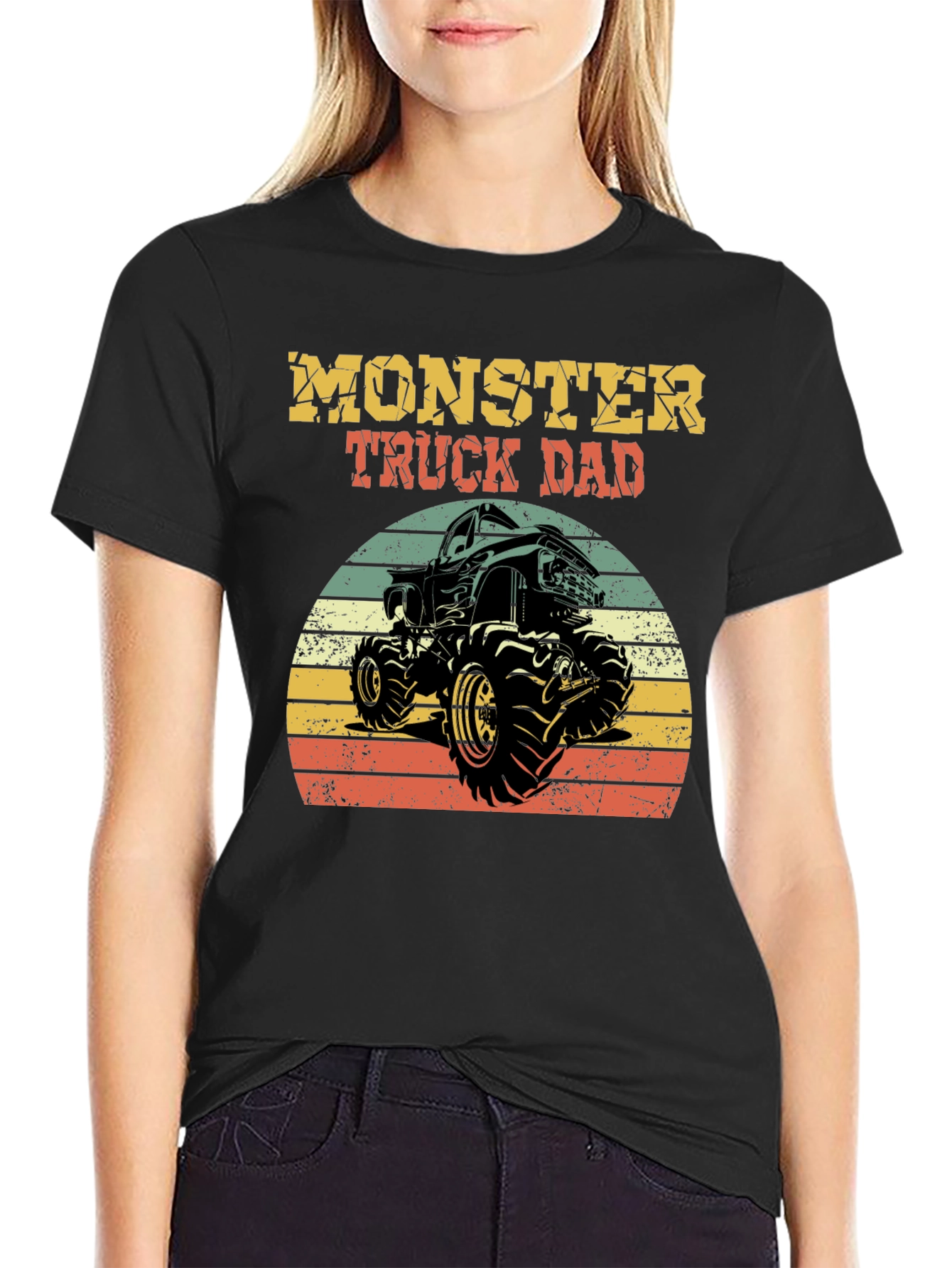 Monster Truck Dad Graphic T-Shirt