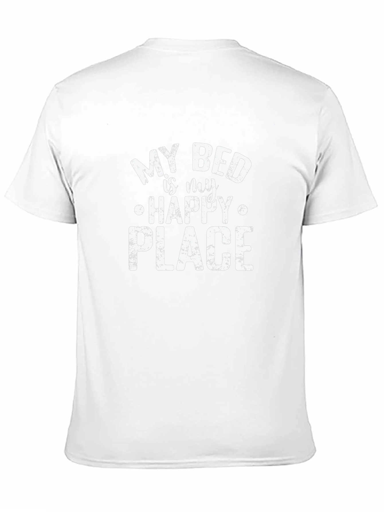 My Bed is My Happy Place Black Graphic Tee