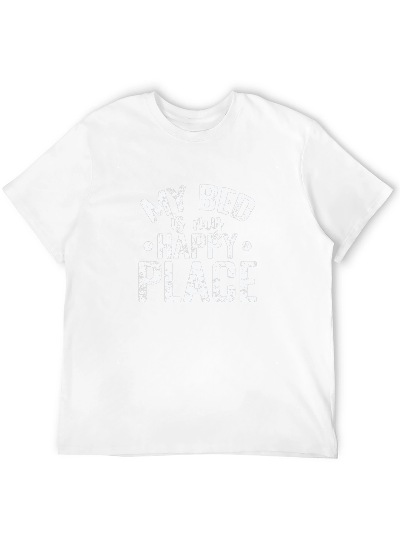 My Bed is My Happy Place Black Graphic Tee