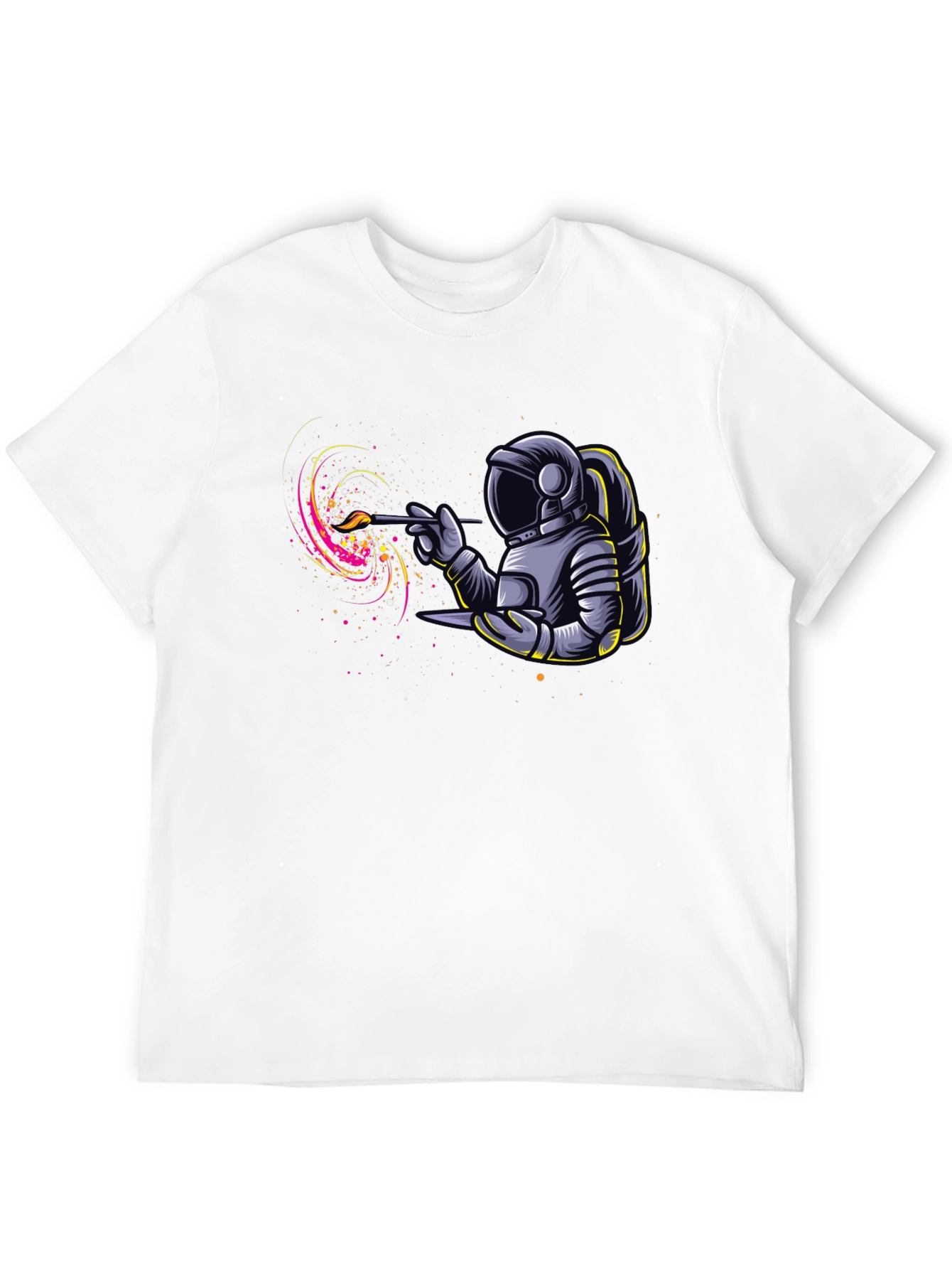 Astronaut Painter Graphic T-Shirt - Unique Design