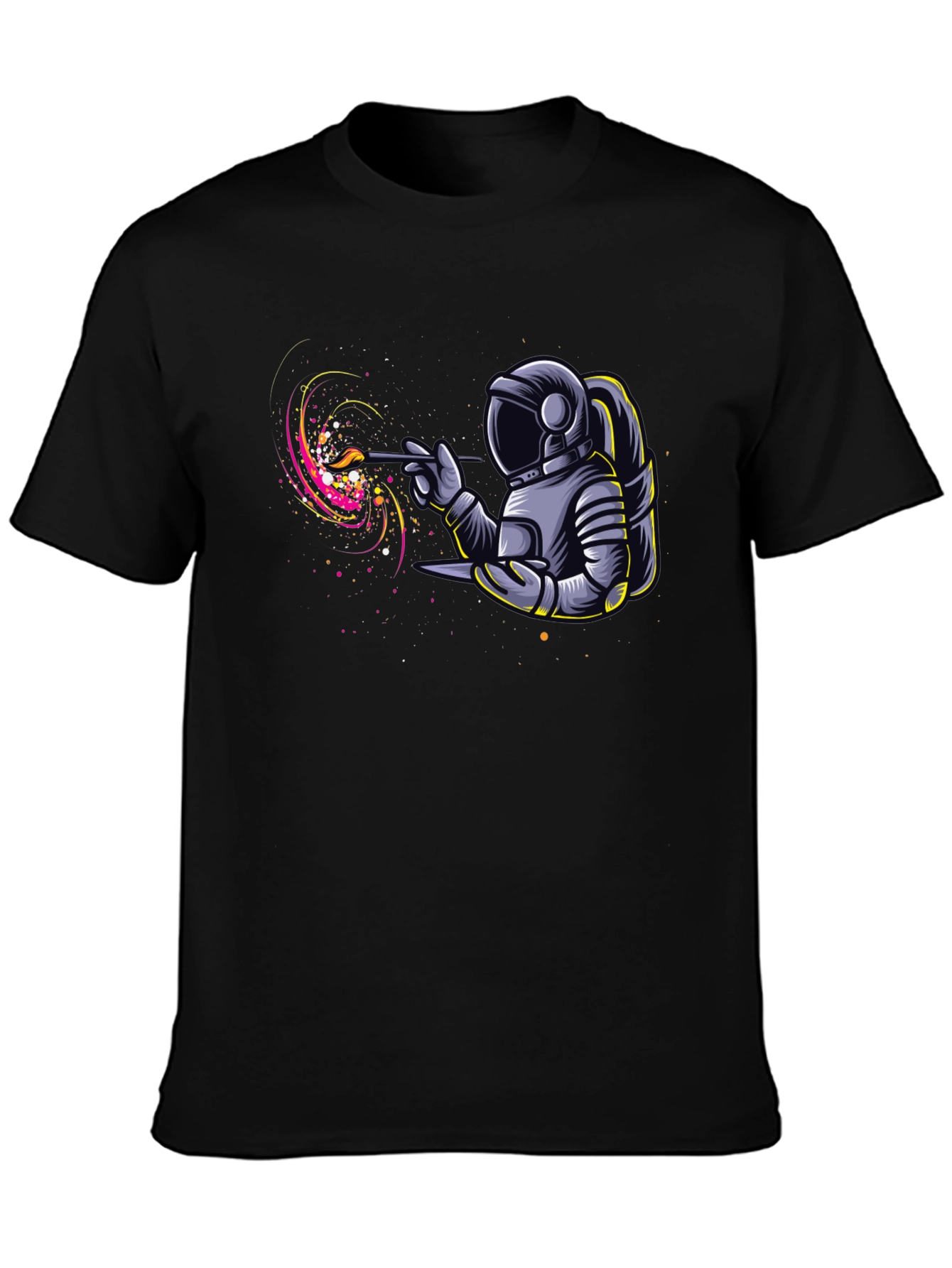 Astronaut Painter Graphic T-Shirt - Unique Design