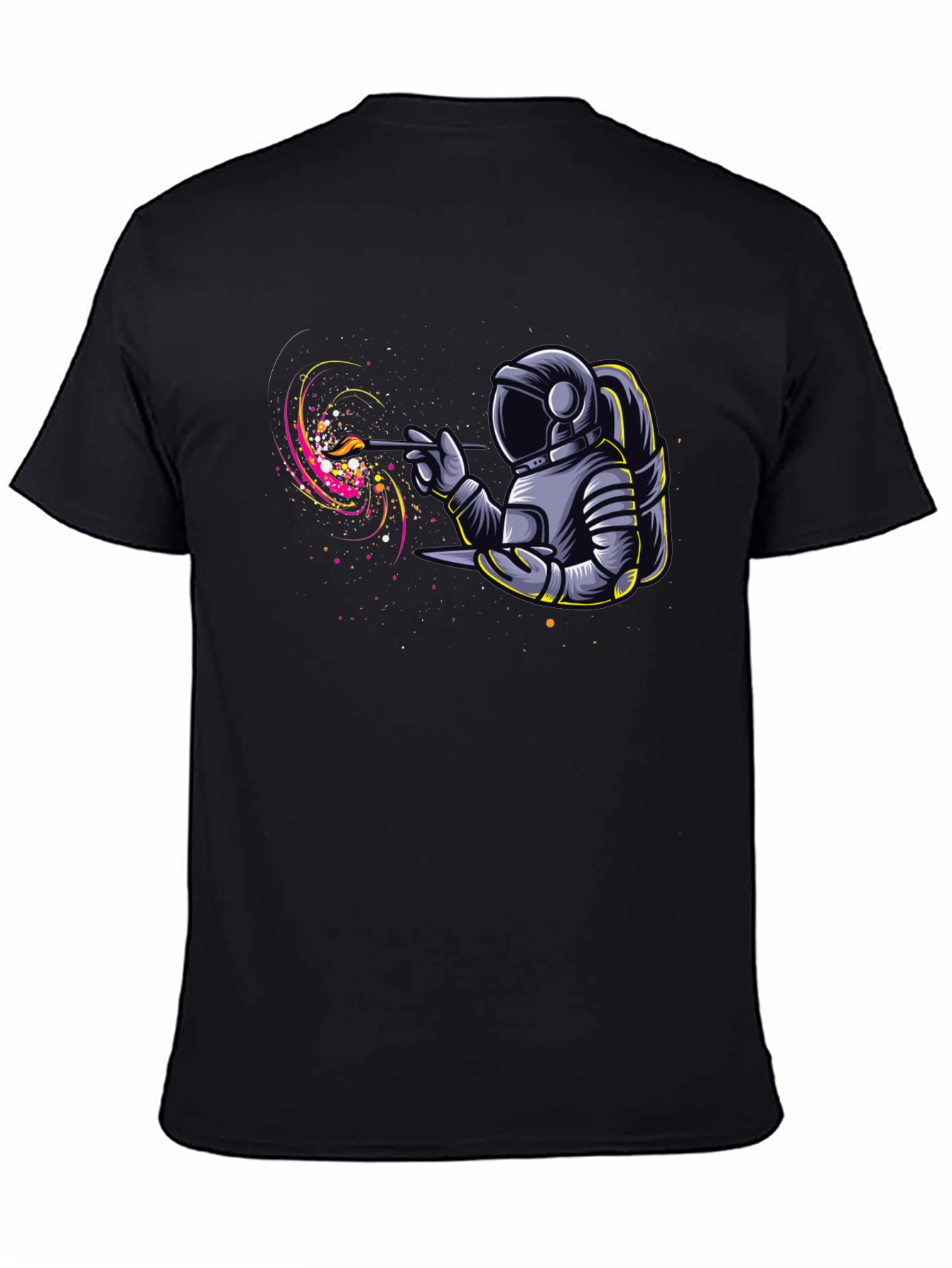 Astronaut Painter Graphic T-Shirt - Unique Design