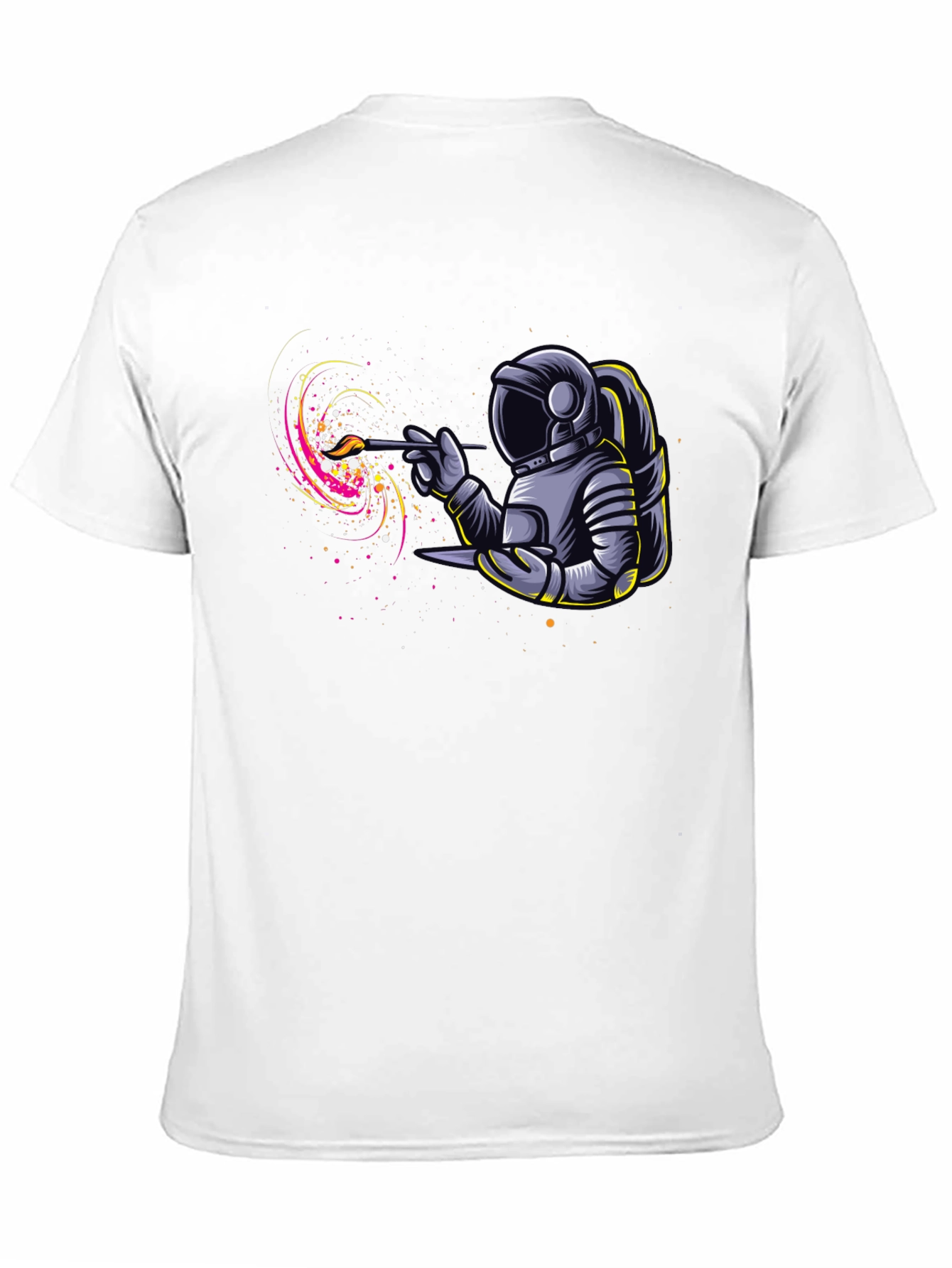 Astronaut Painter Graphic T-Shirt - Unique Design