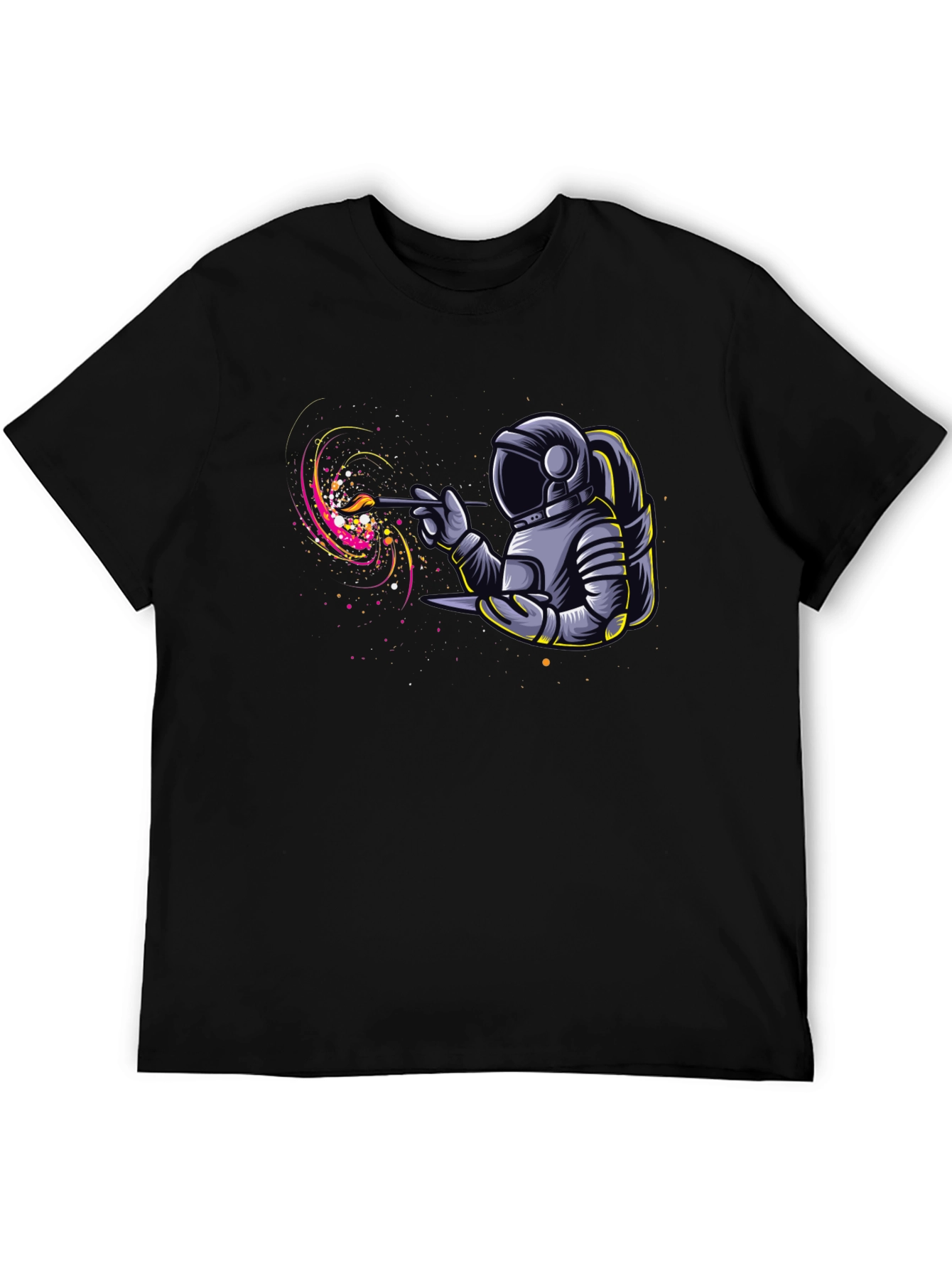 Astronaut Painter Graphic T-Shirt - Unique Design