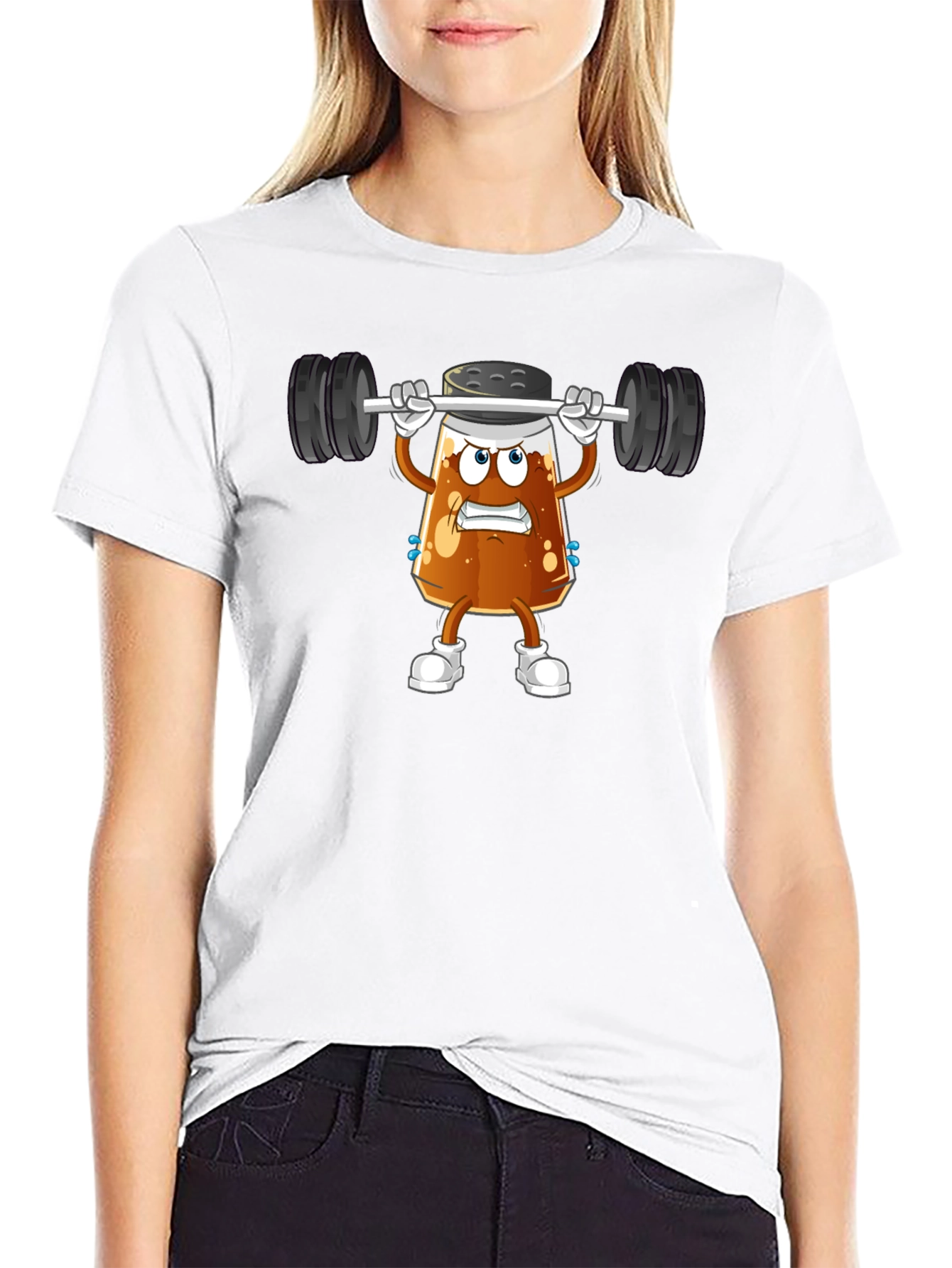 Funny Salt Shaker Lifting Barbell T-Shirt