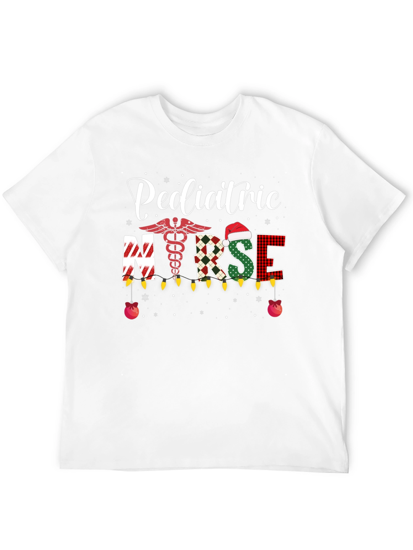 Pediatric Nurse Christmas T-Shirt Holiday