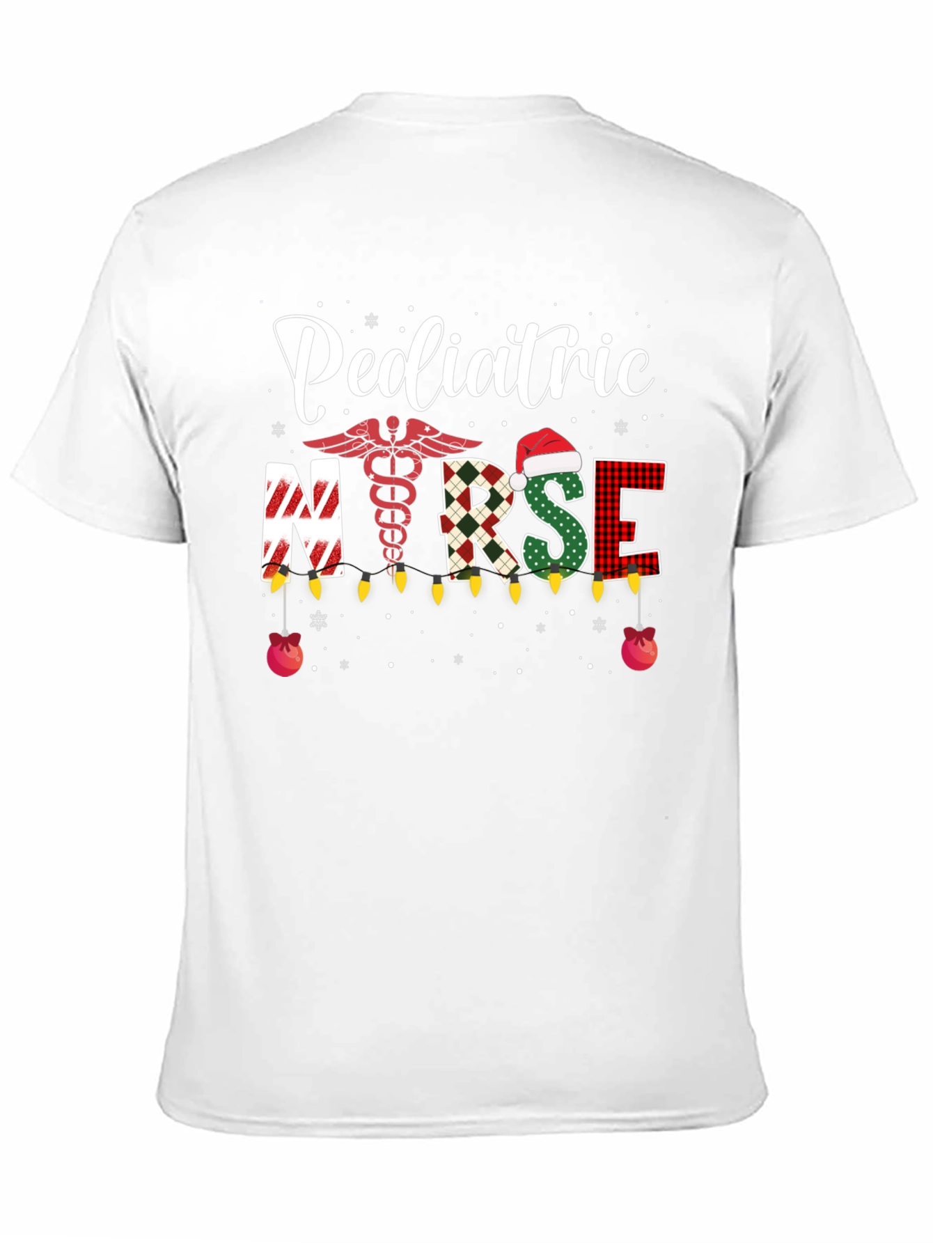 Pediatric Nurse Christmas T-Shirt Holiday