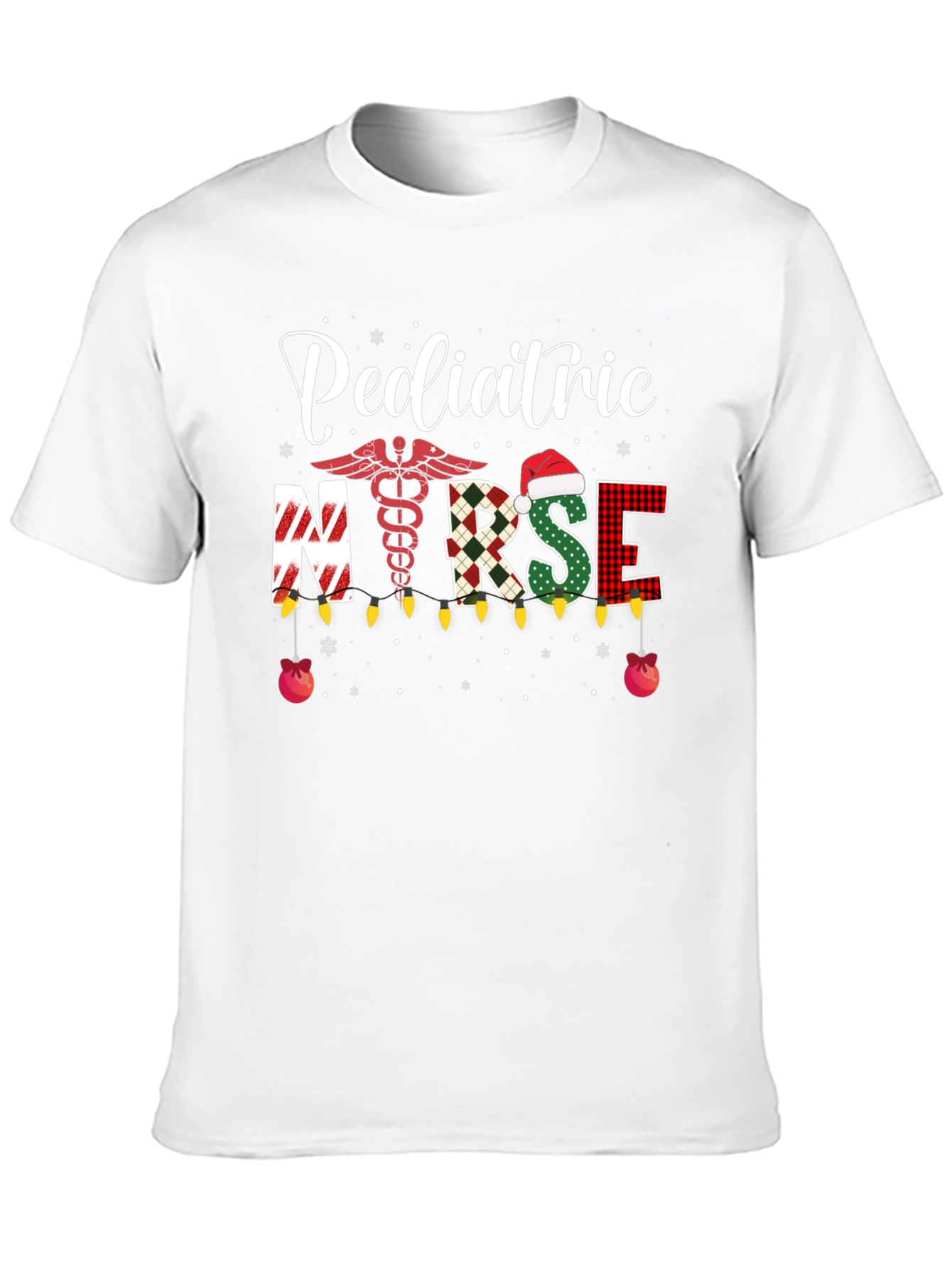 Pediatric Nurse Christmas T-Shirt Holiday