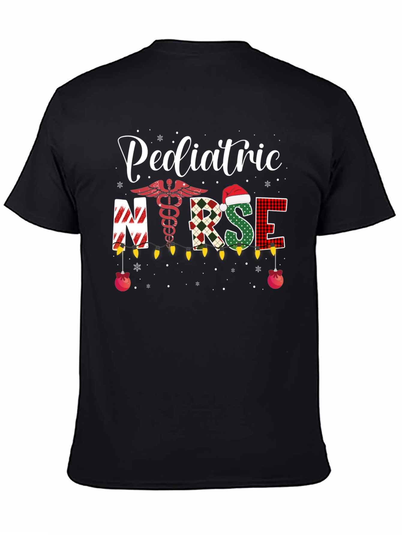 Pediatric Nurse Christmas T-Shirt Holiday