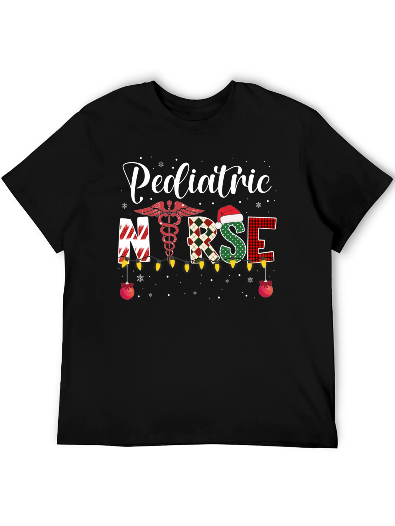 Pediatric Nurse Christmas T-Shirt Holiday