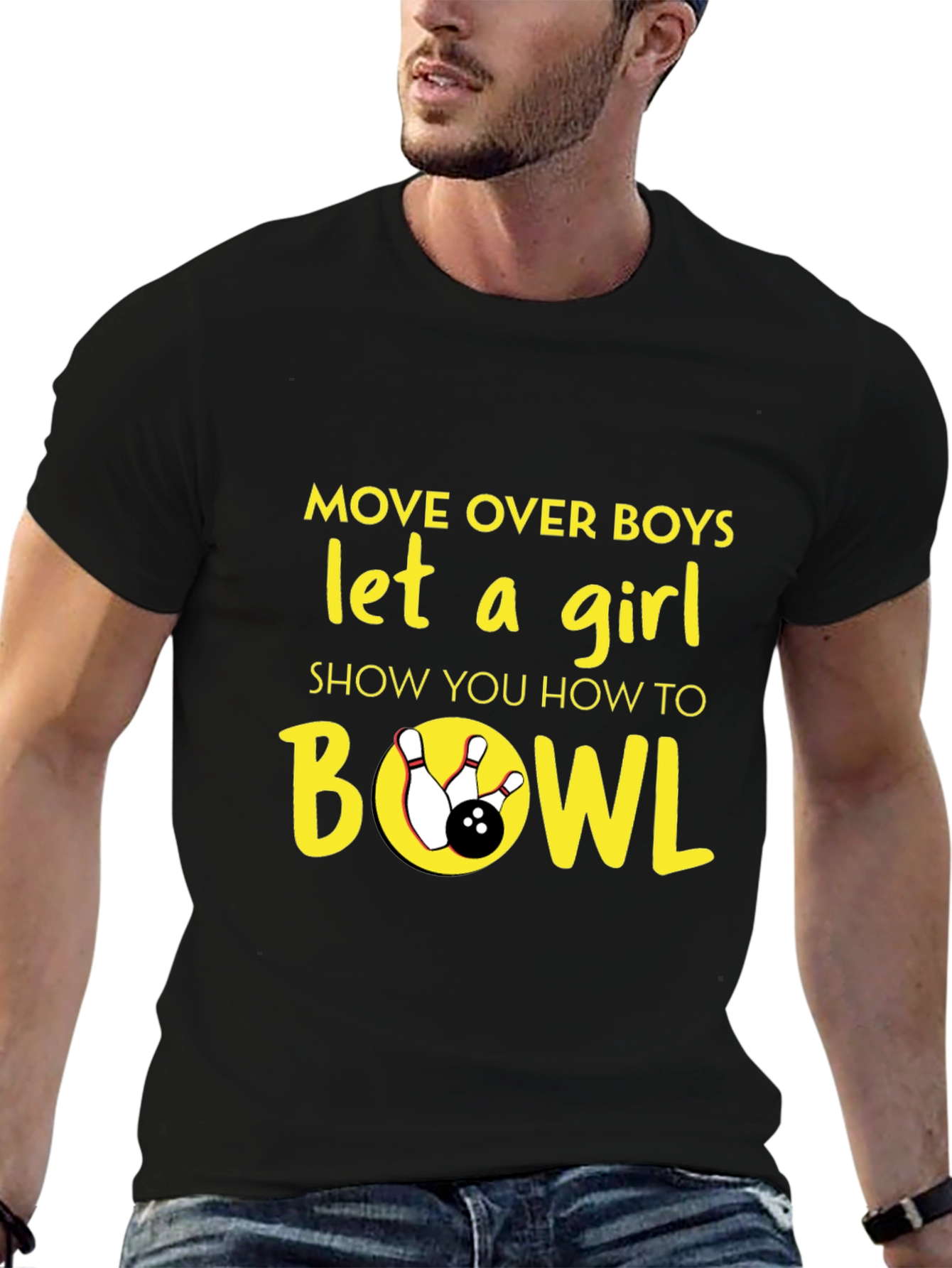 Move Over Boys Bowling T-Shirt