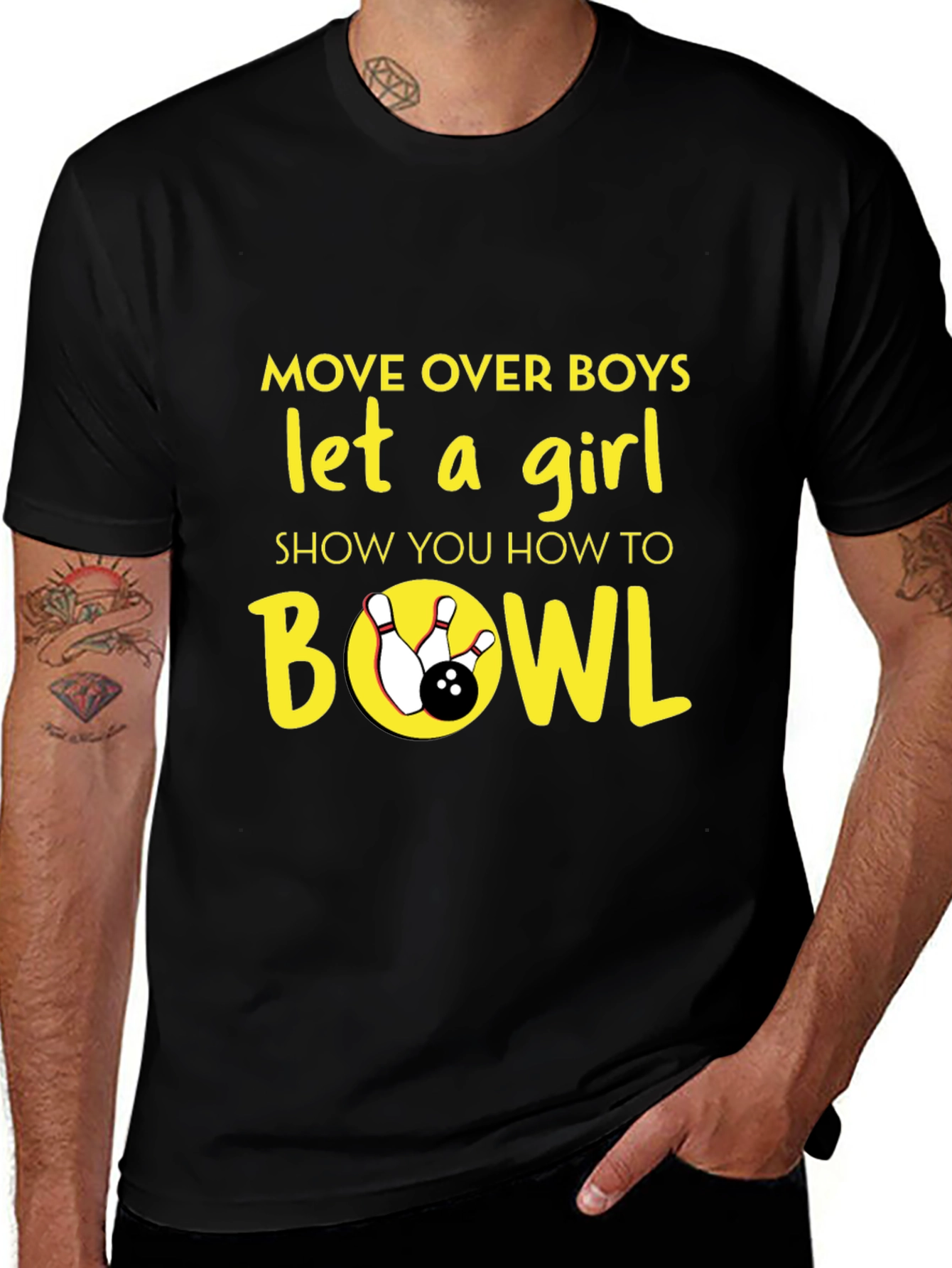 Move Over Boys Bowling T-Shirt
