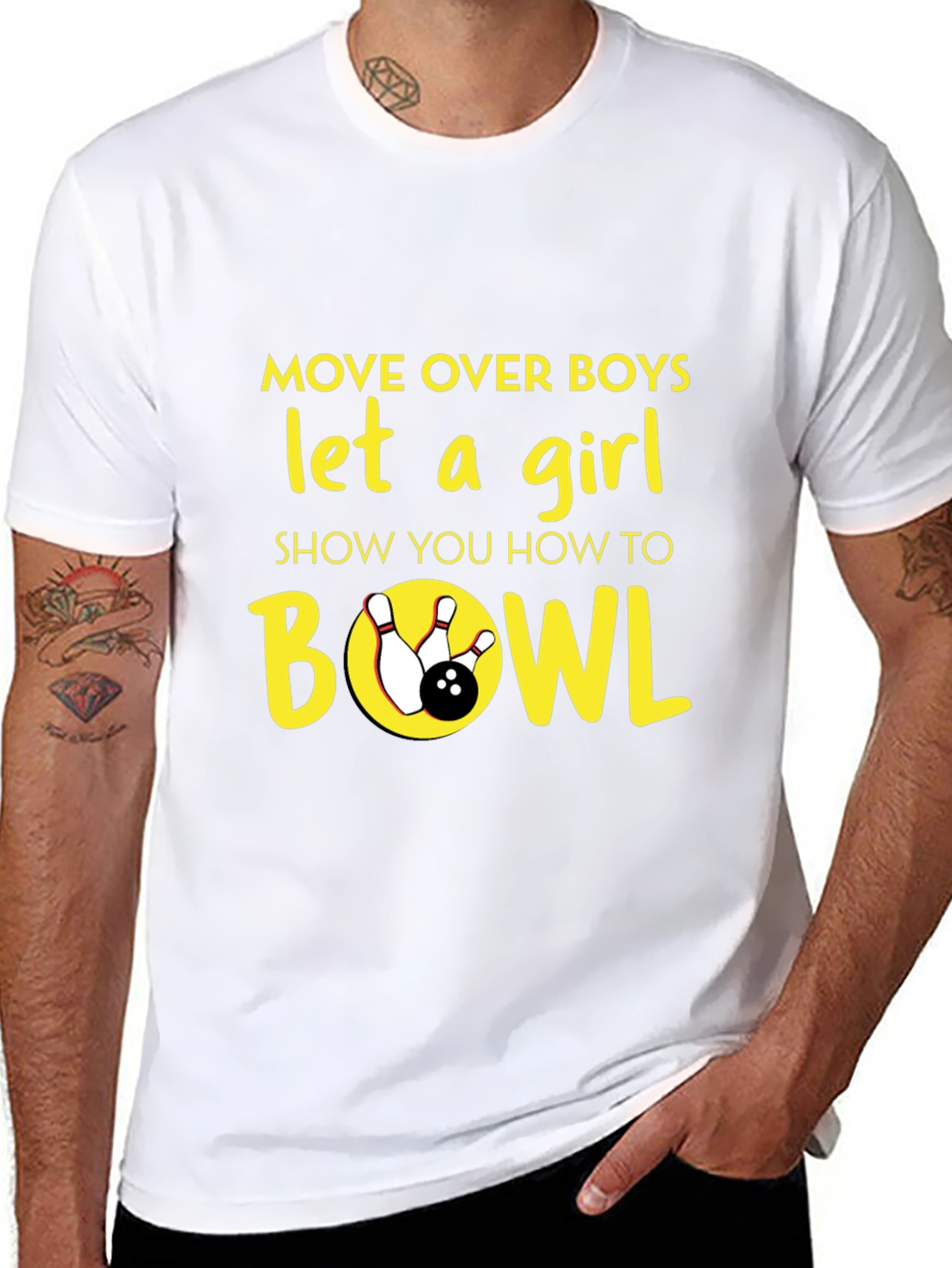 Move Over Boys Bowling T-Shirt
