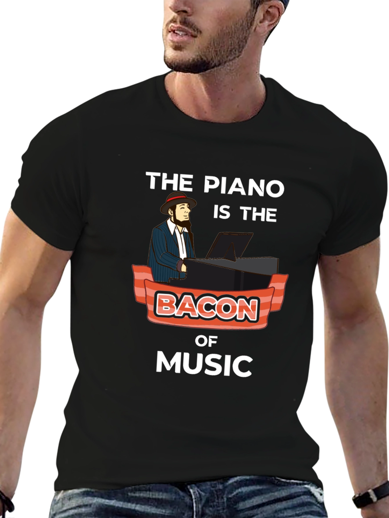 The Piano is the Bacon of Music T-Shirt