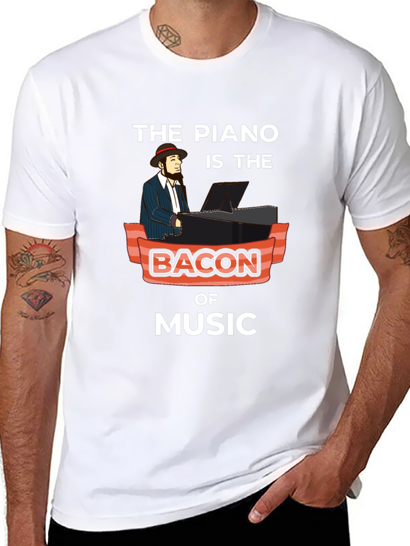 The Piano is the Bacon of Music T-Shirt