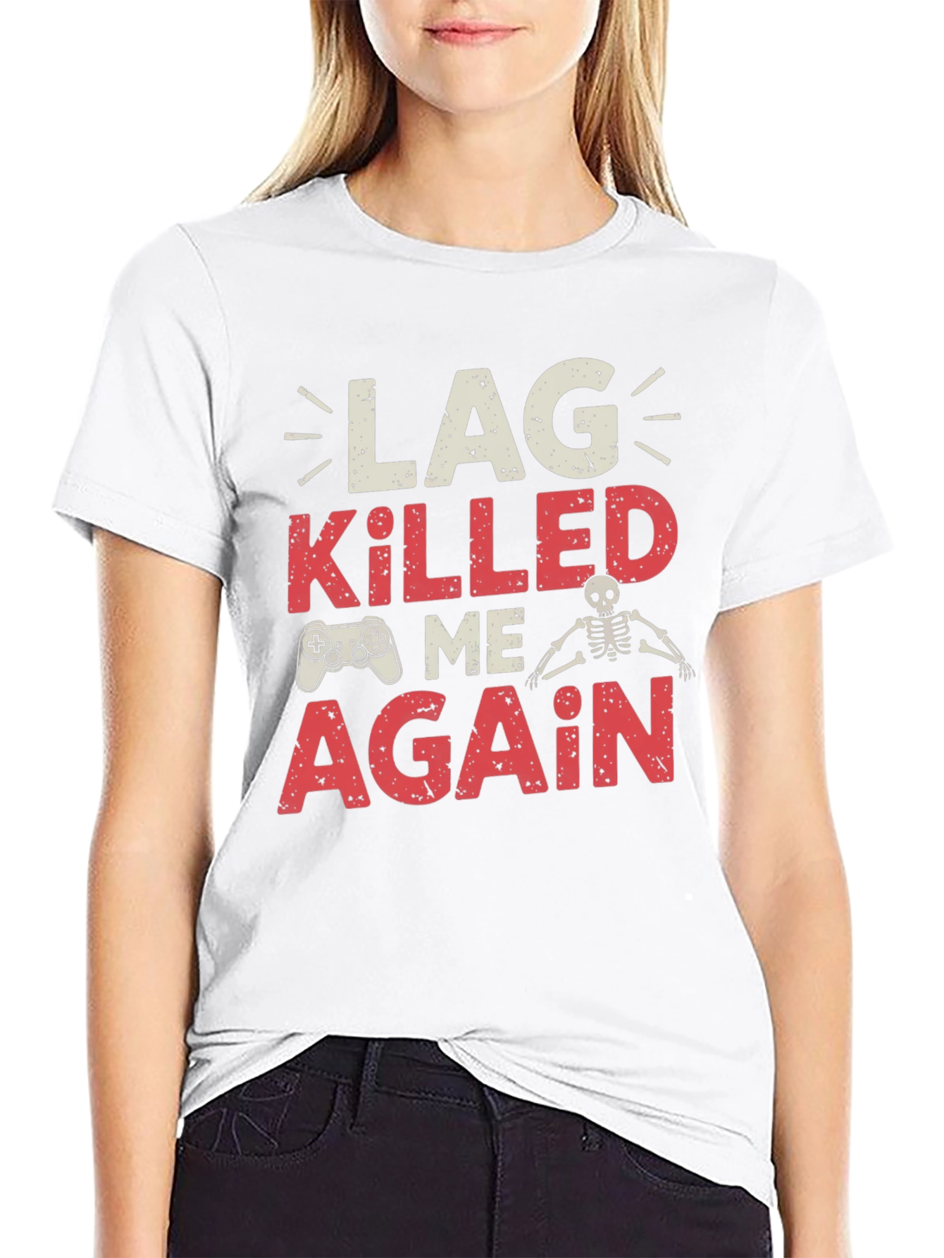Lag Killed Me Again Gaming T-Shirt
