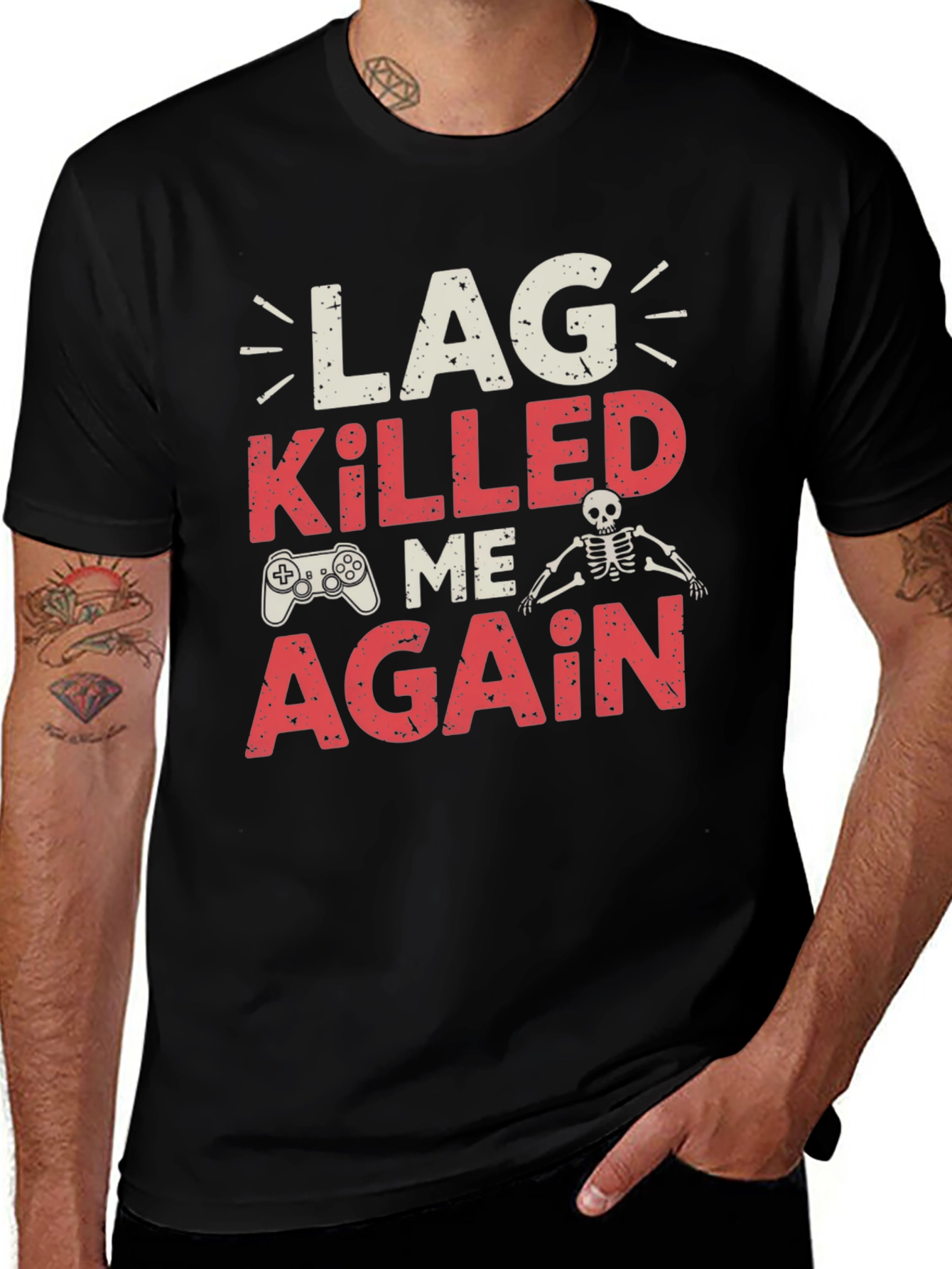 Lag Killed Me Again Gaming T-Shirt