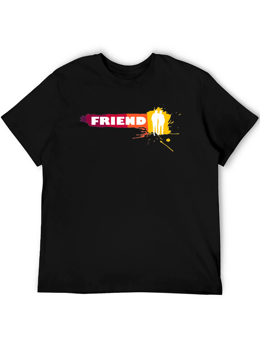 Friend Graphic Black T-Shirt